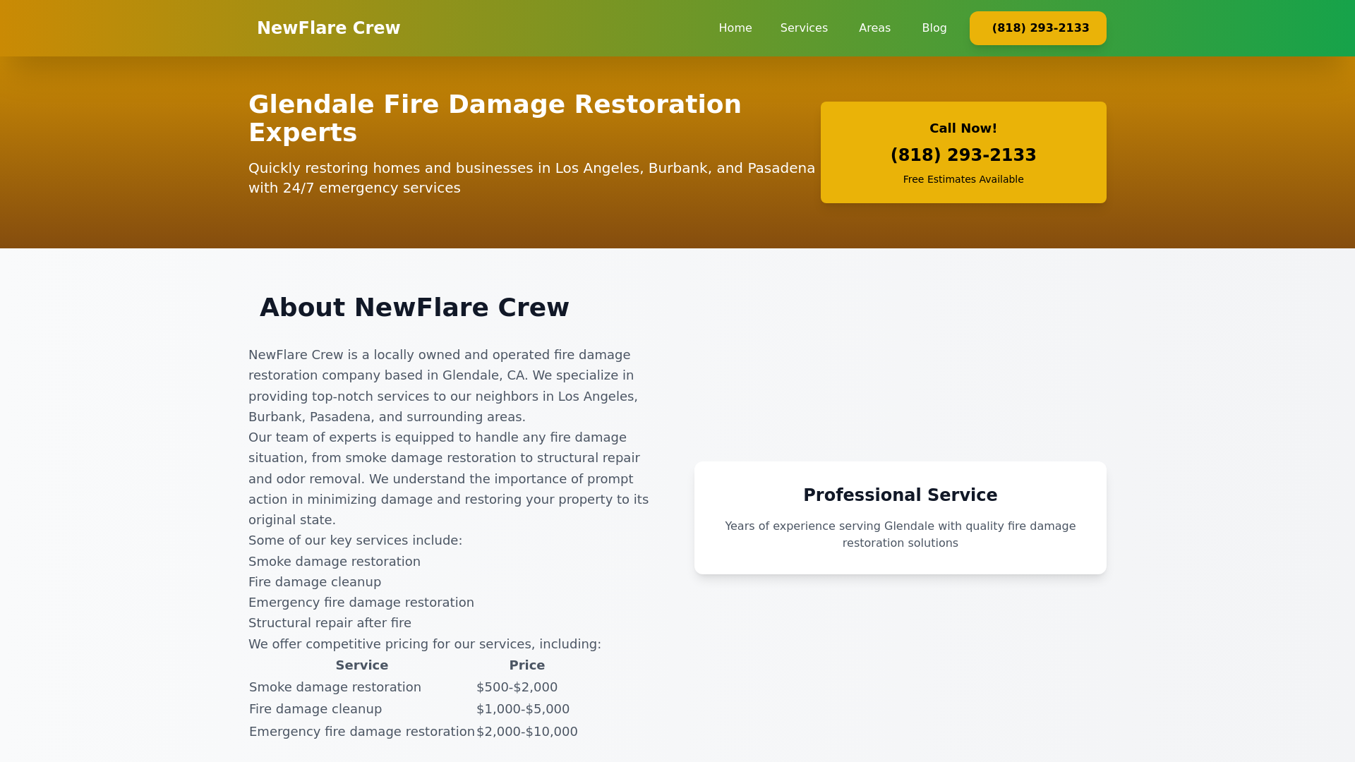 website screenshot of https://glendalefiredamagerestoration.pages.dev/