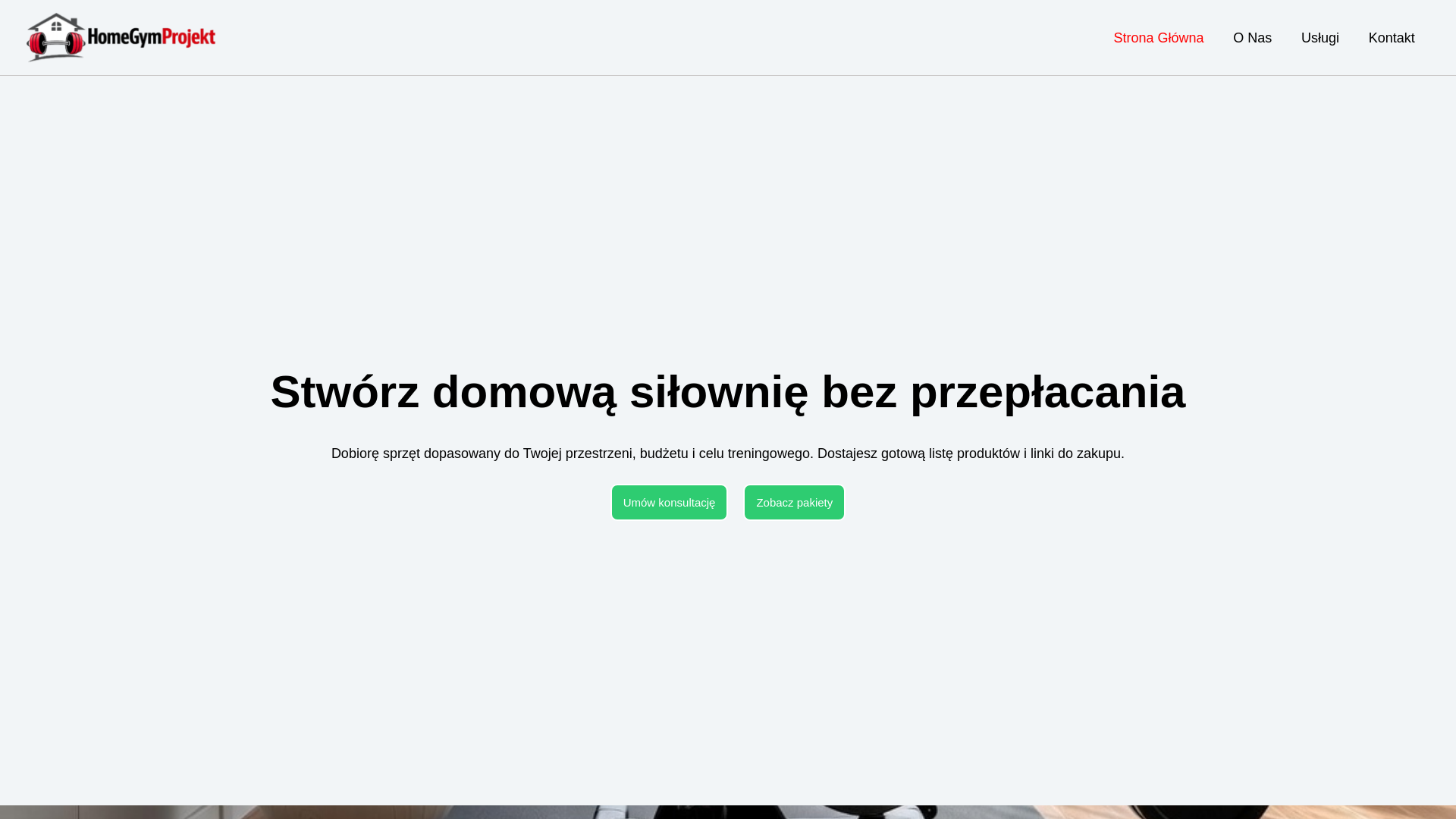 website screenshot of https://home-gym-service.com/