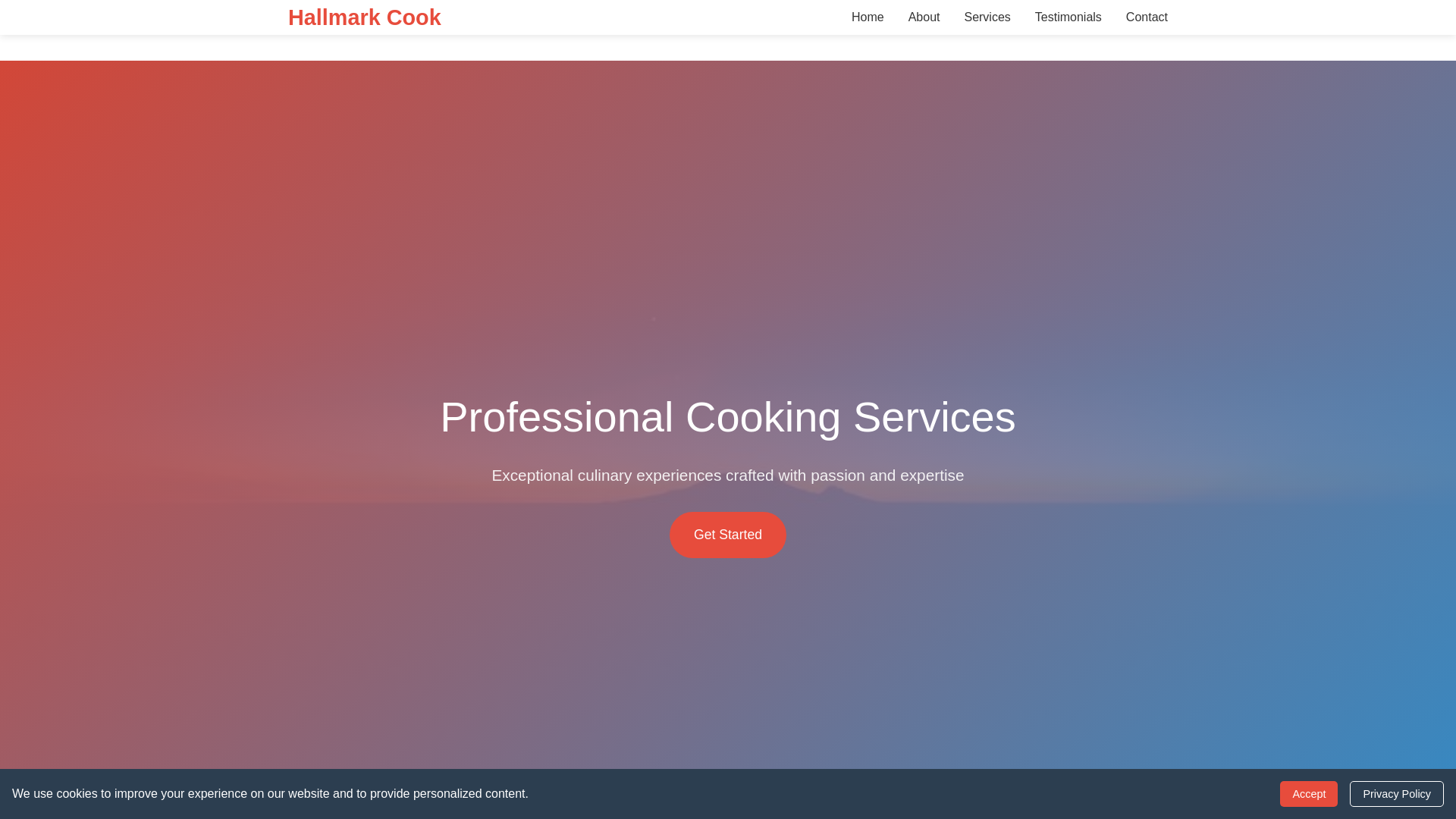 website screenshot of https://hallmarkcook.xyz/