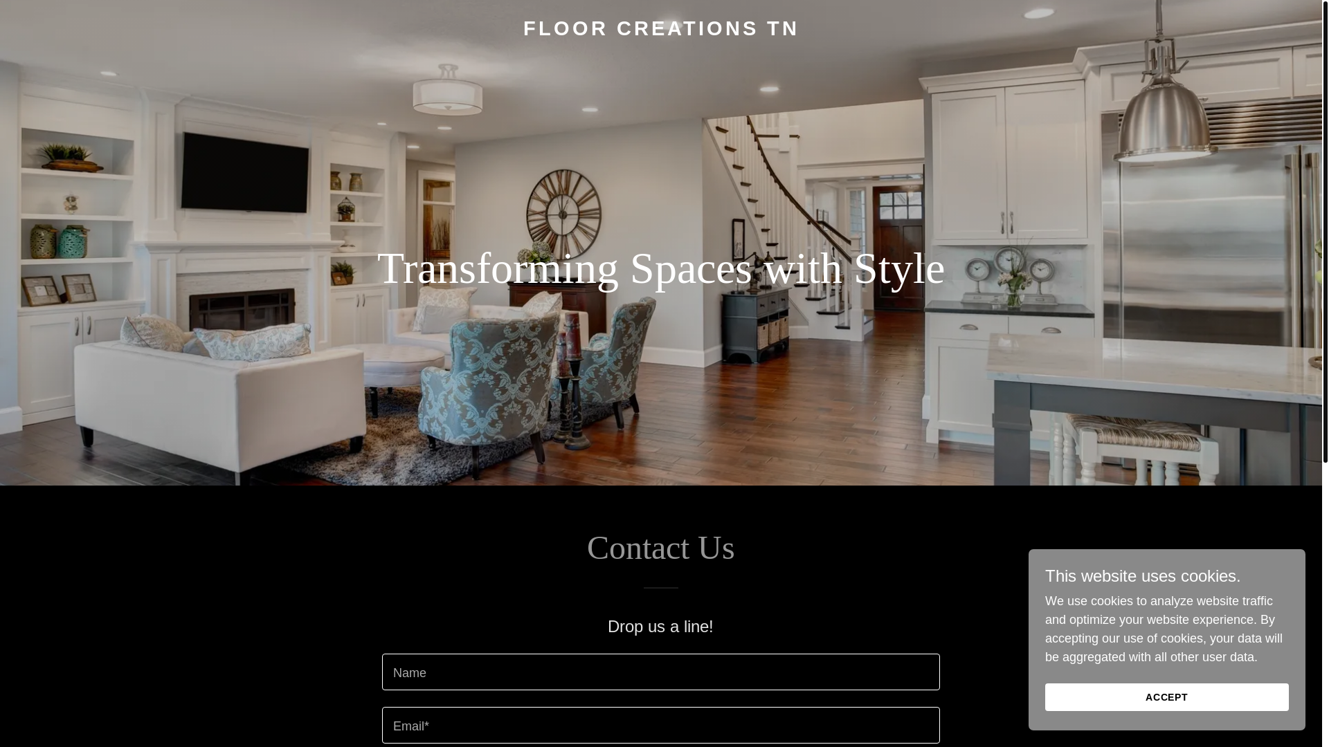 website screenshot of https://floorcreationstn.com/