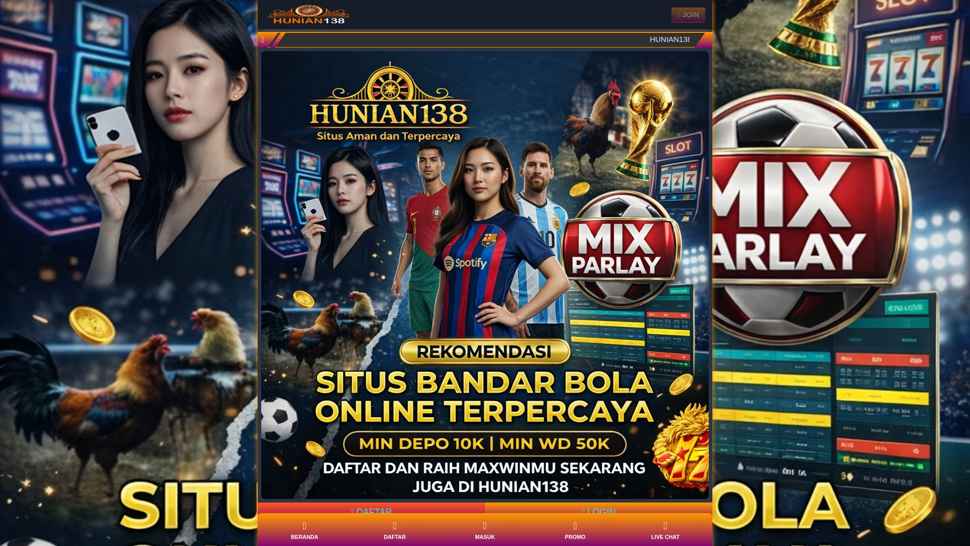 website screenshot of https://amp-hunian138.pages.dev/