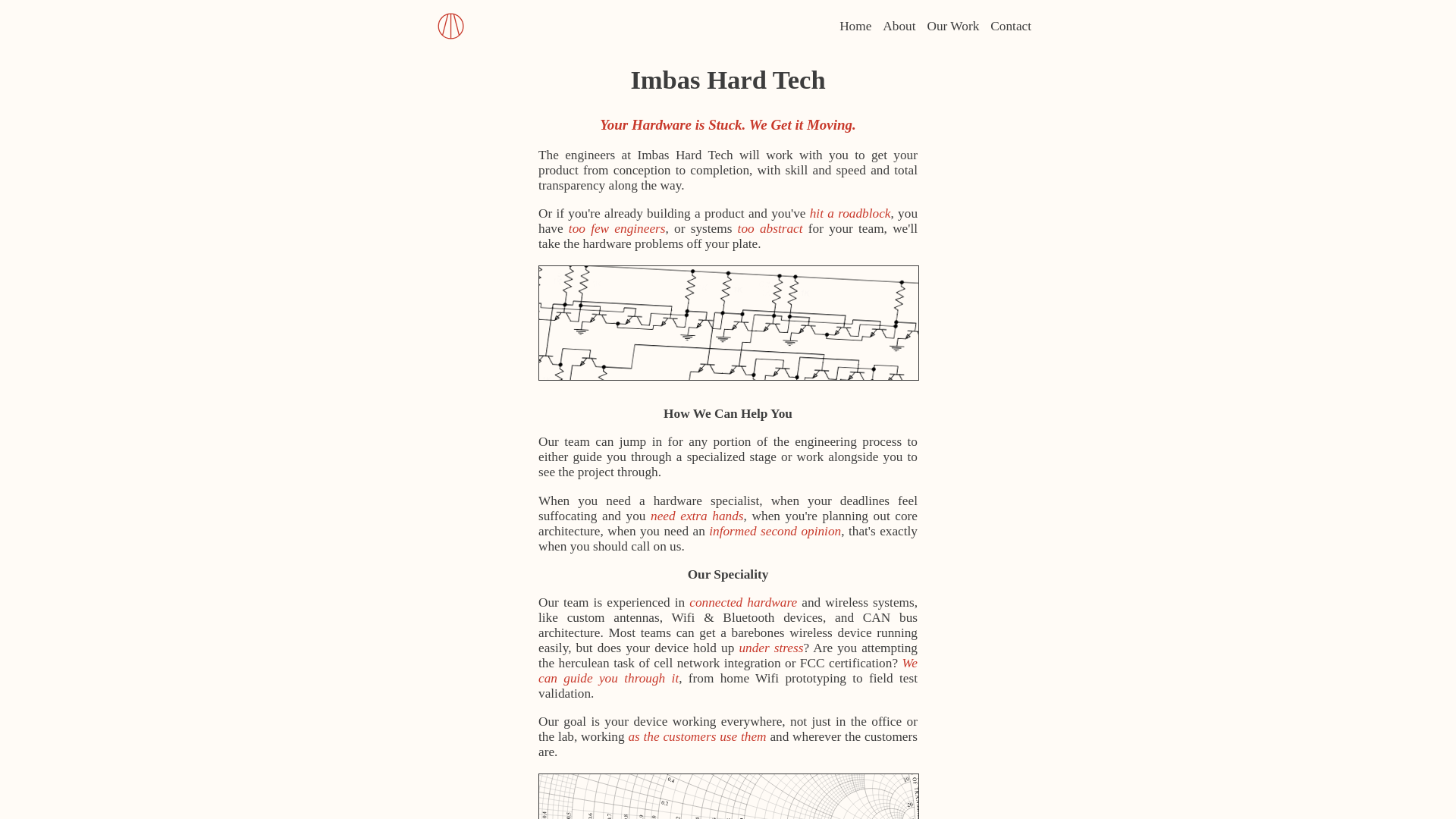website screenshot of https://imbashardtech.com/