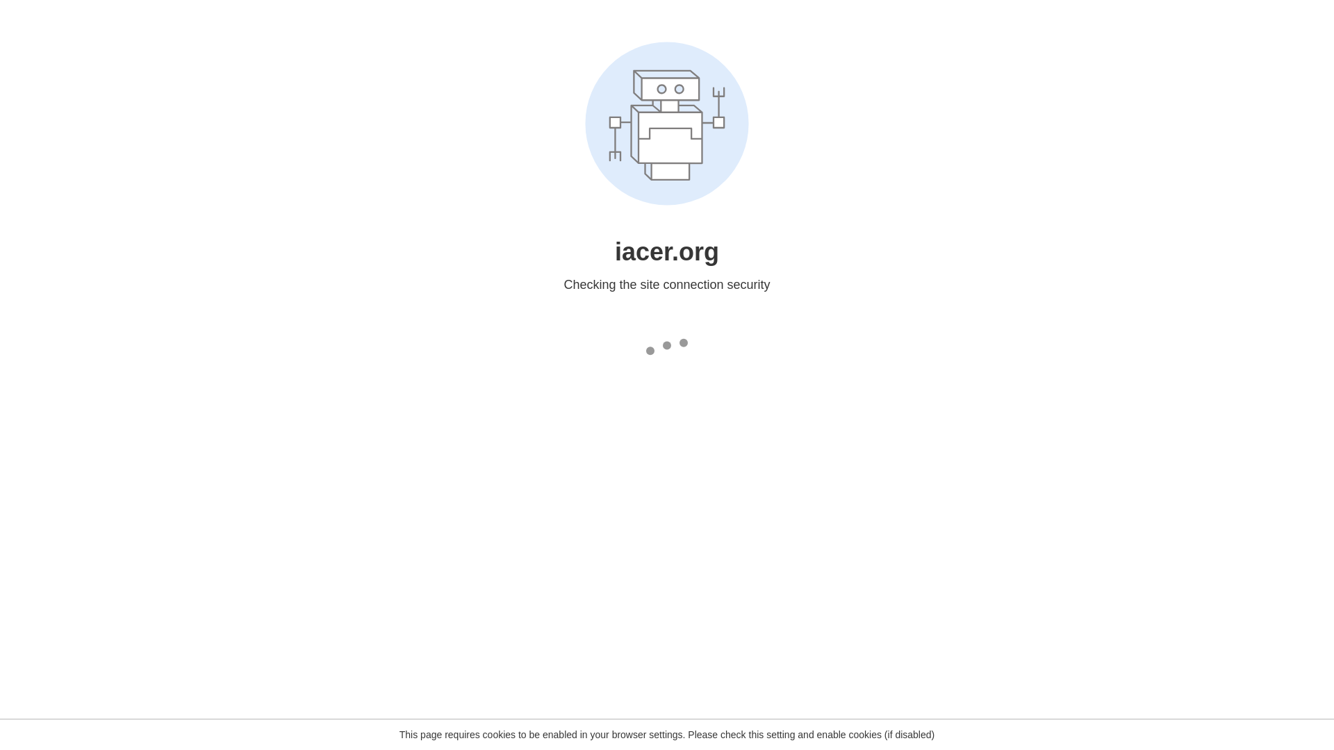 website screenshot of https://iacer.org/