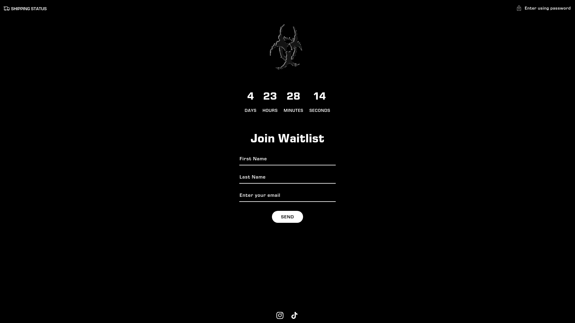 website screenshot of https://nuclearhats.com/