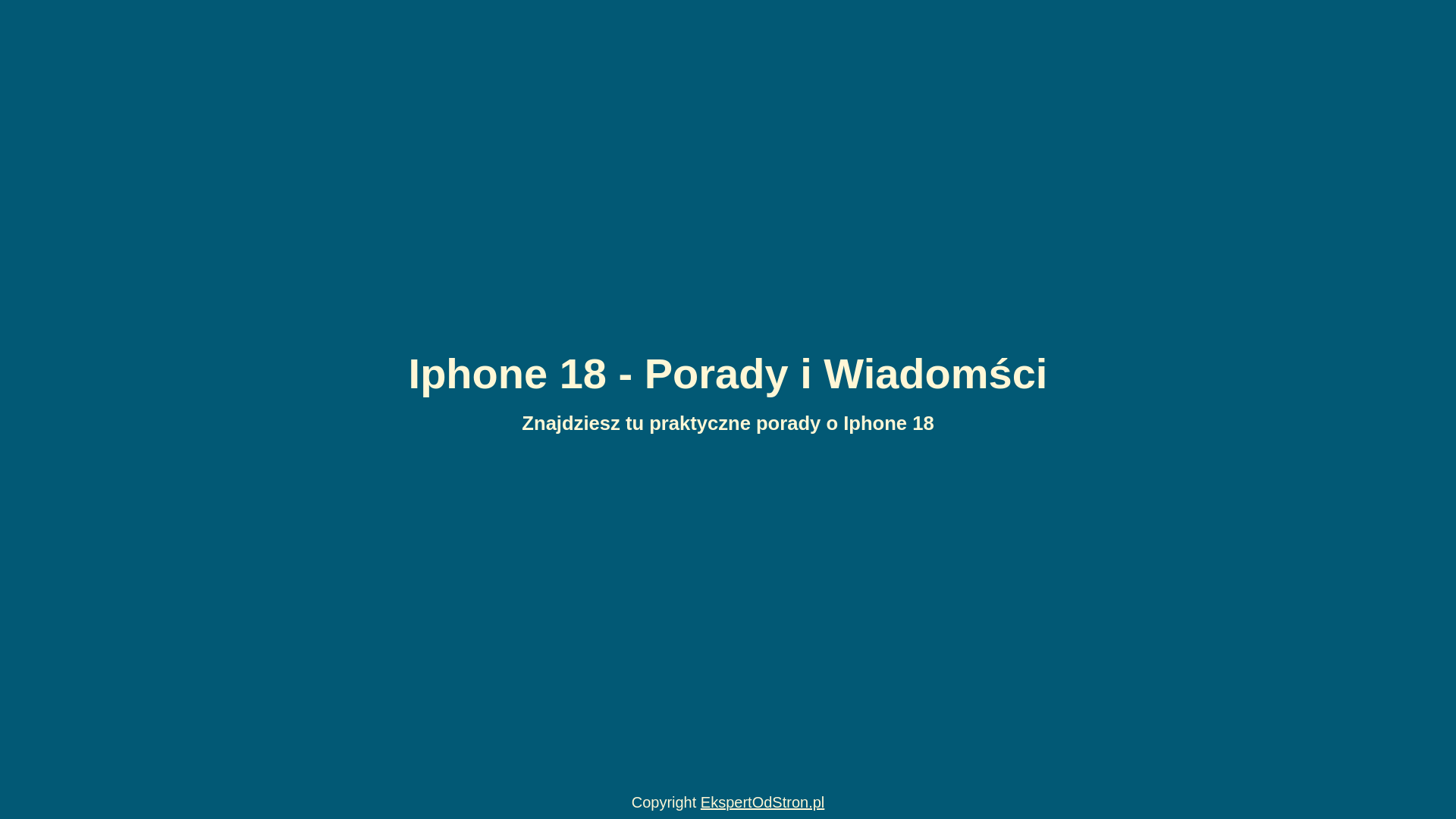 website screenshot of https://iphone18.pl/