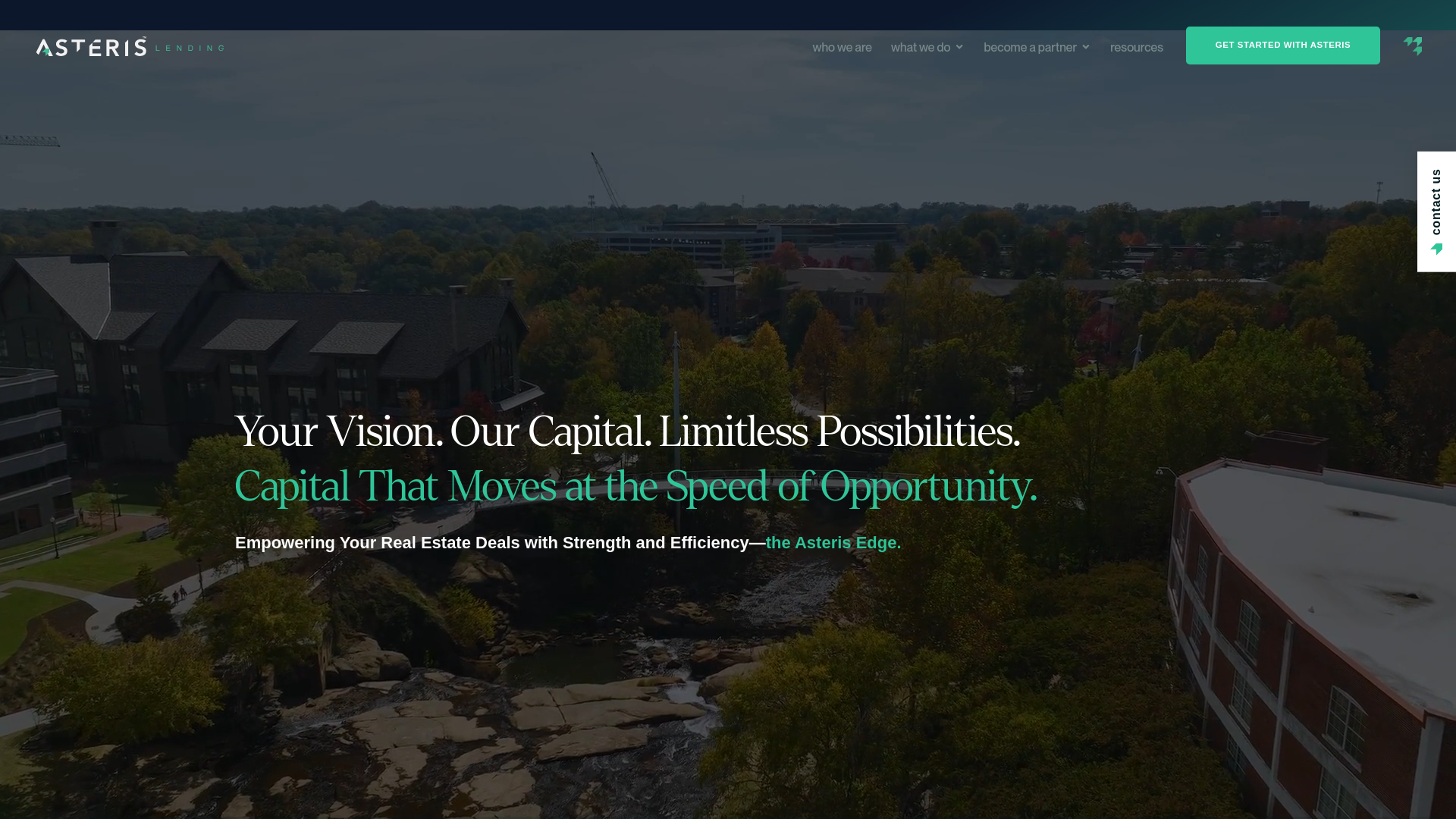 website screenshot of https://pureasterislending.com/