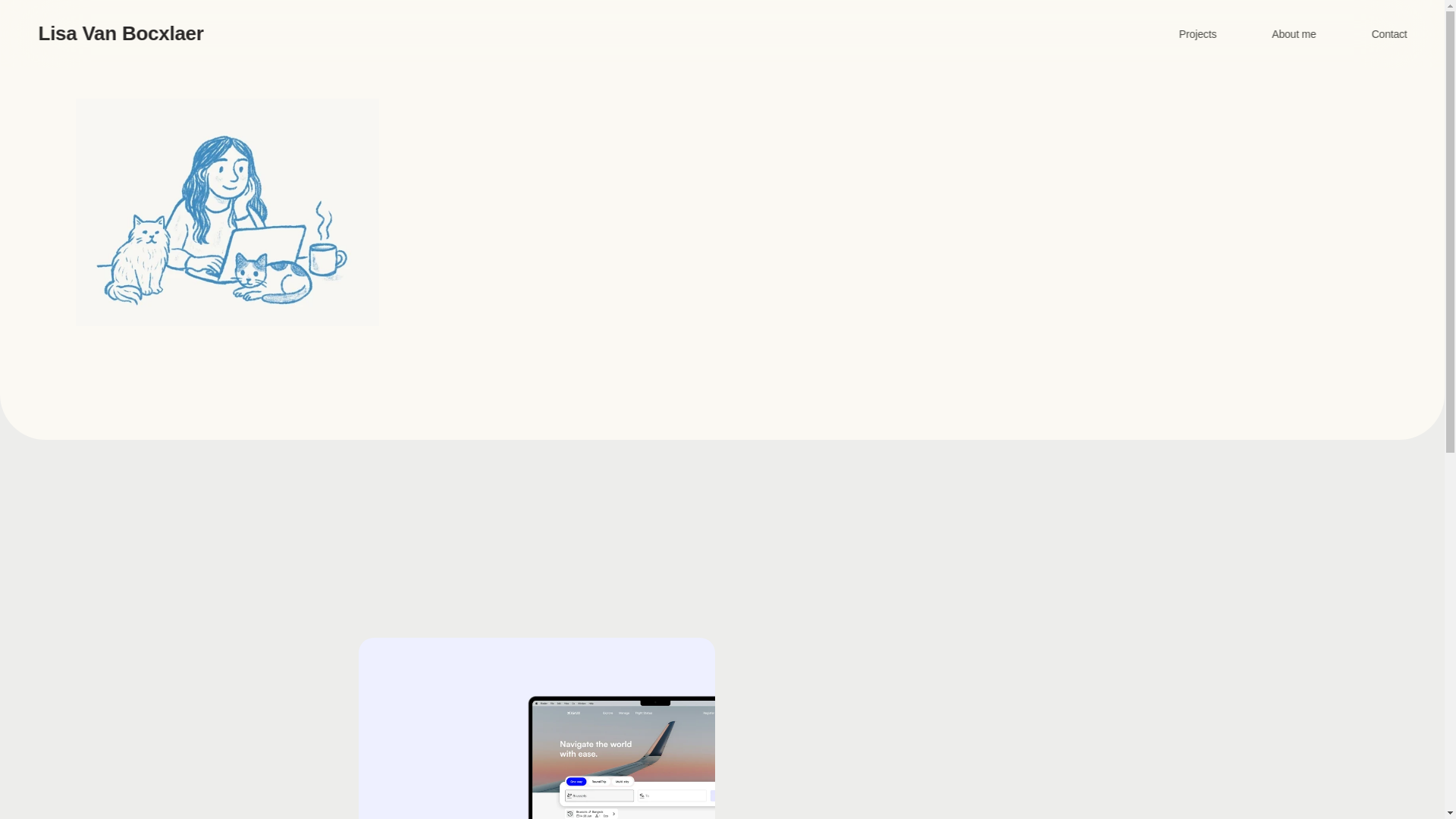 website screenshot of https://lisavanbocxlaer.com/