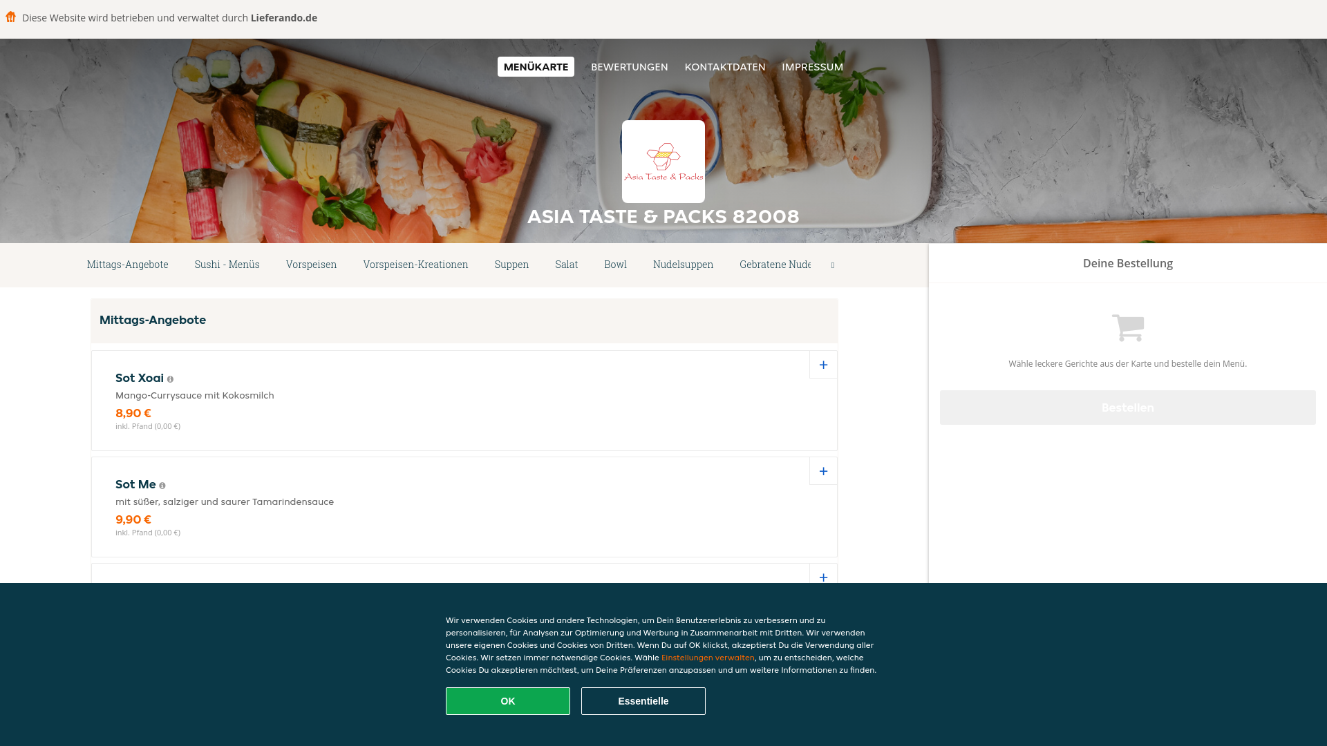 website screenshot of https://asiatastepacks-unterhaching.de/