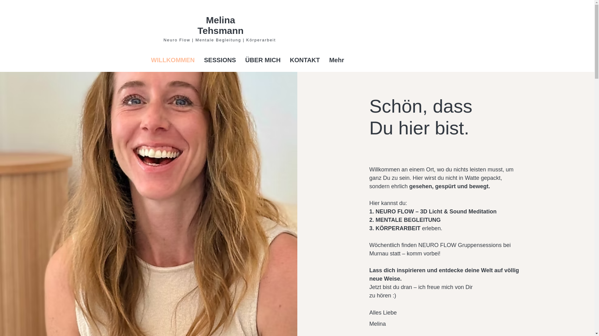 website screenshot of https://melina-tehsmann.com/
