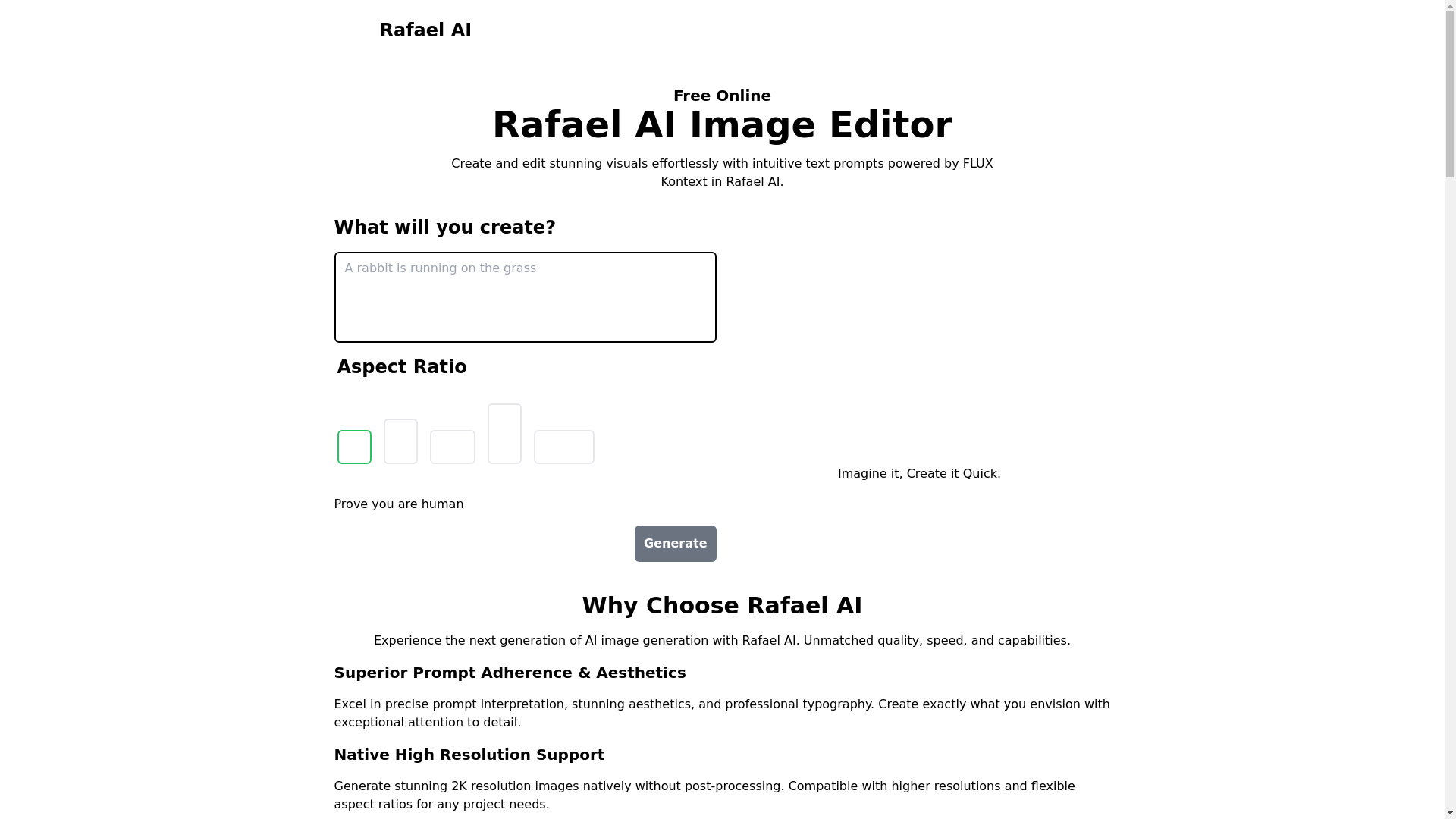 website screenshot of https://rafael-ai.pages.dev/