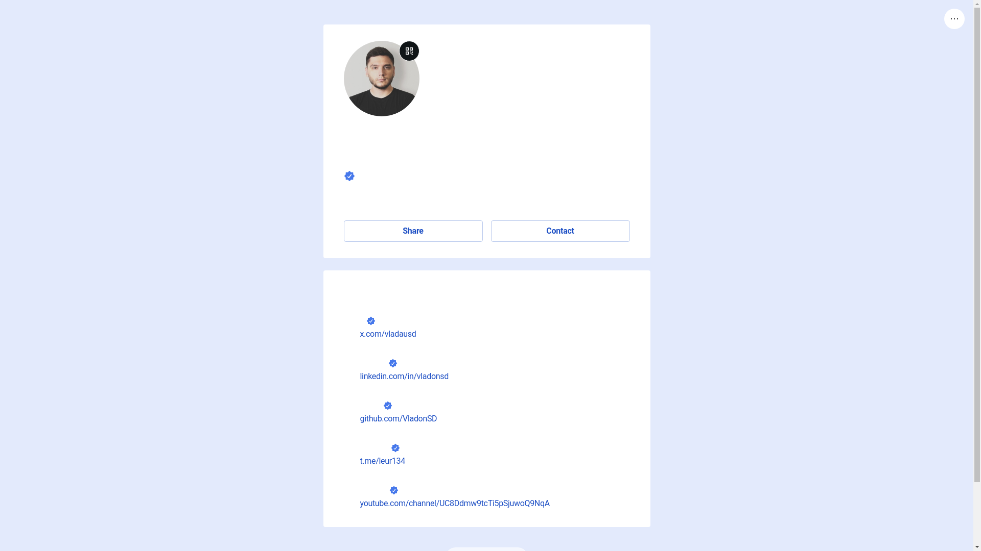website screenshot of https://vladmakarov.link/