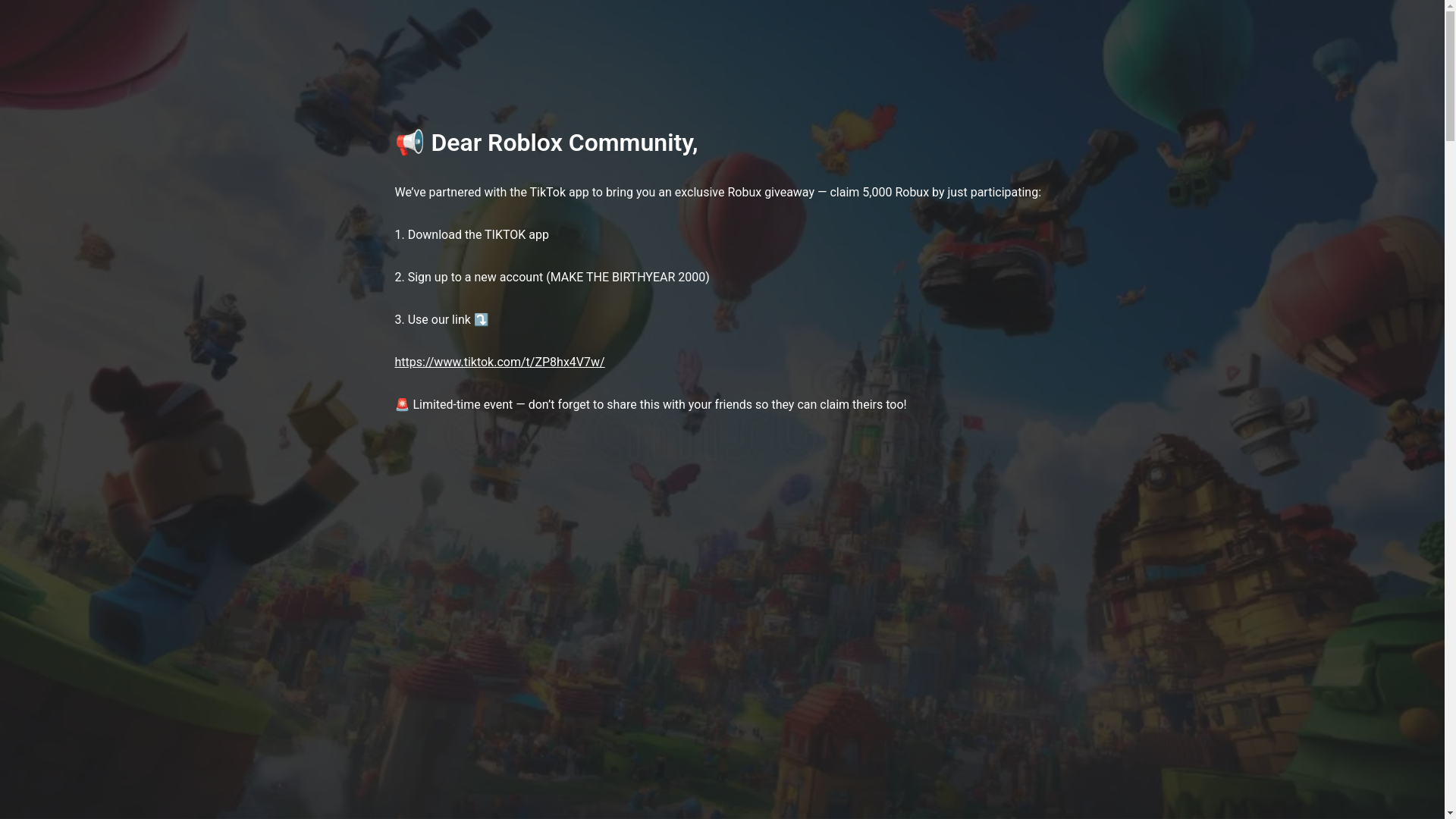 website screenshot of https://bloxsevent.site/