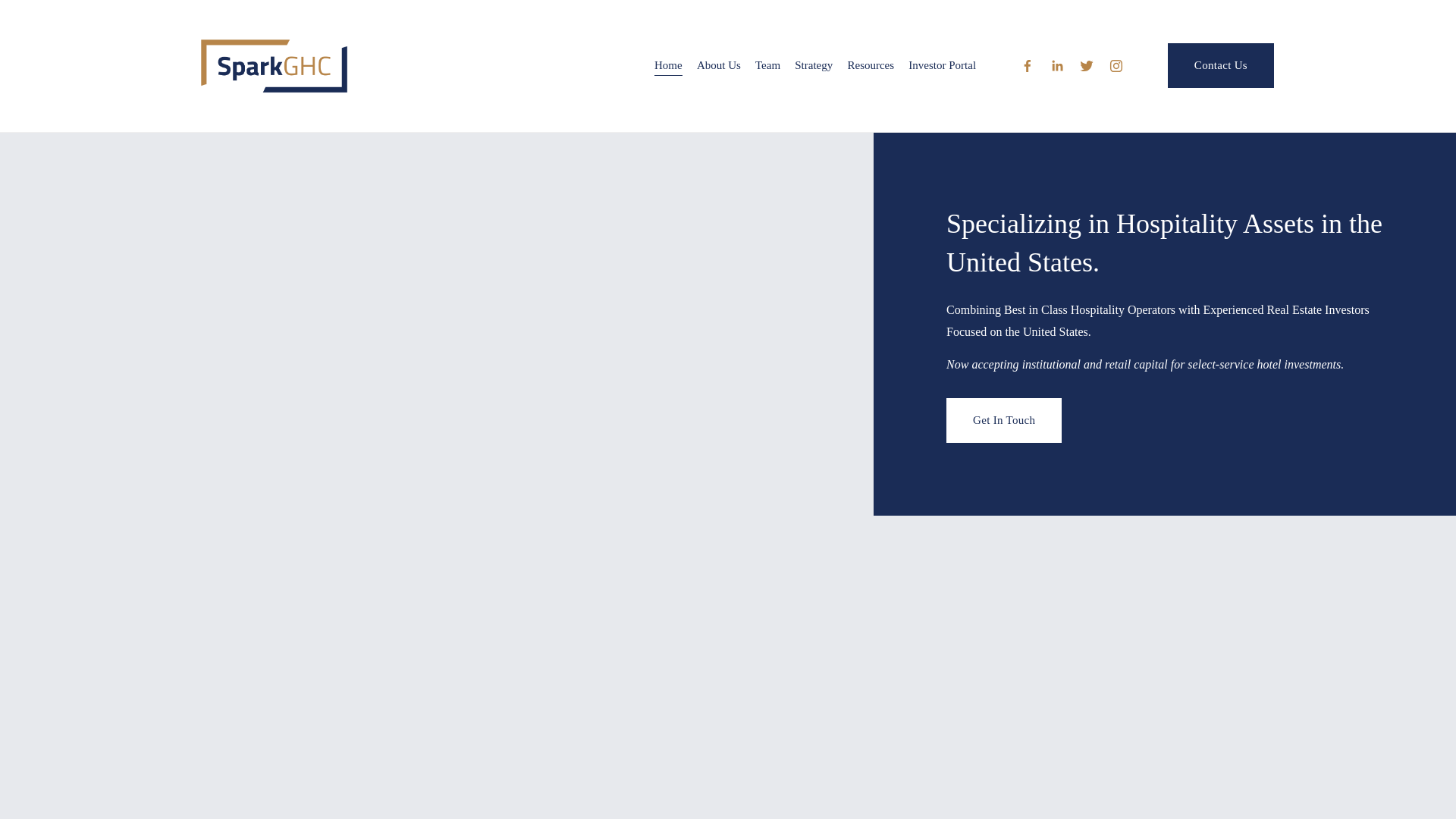 website screenshot of http://www.sparkghc.com/