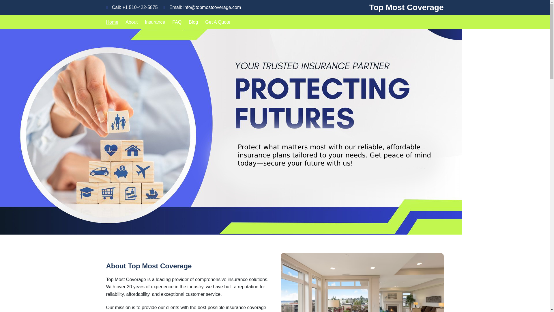 website screenshot of https://topmostcoverage.com/