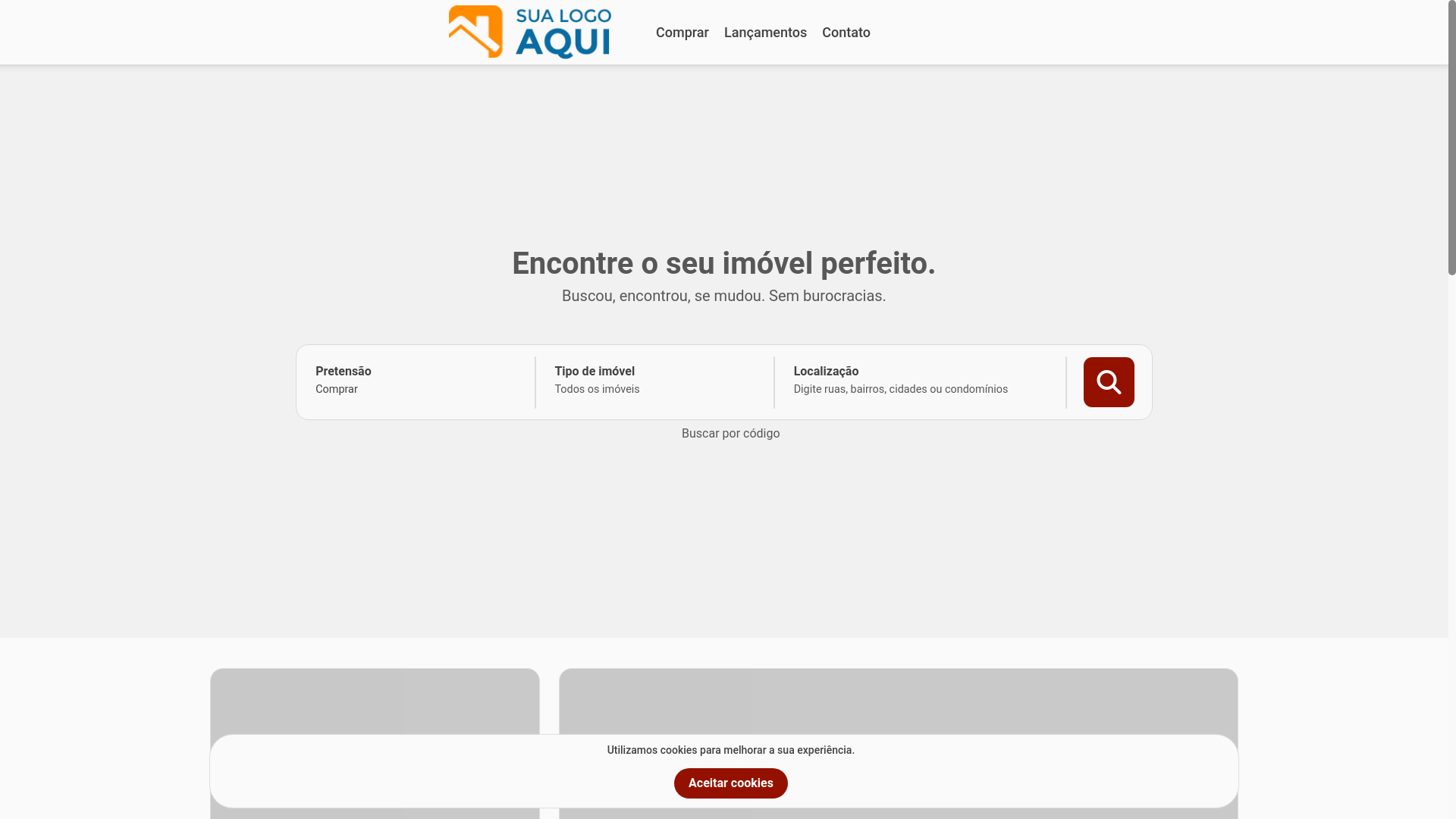 website screenshot of https://imoveiskeilacontarelli.com.br/