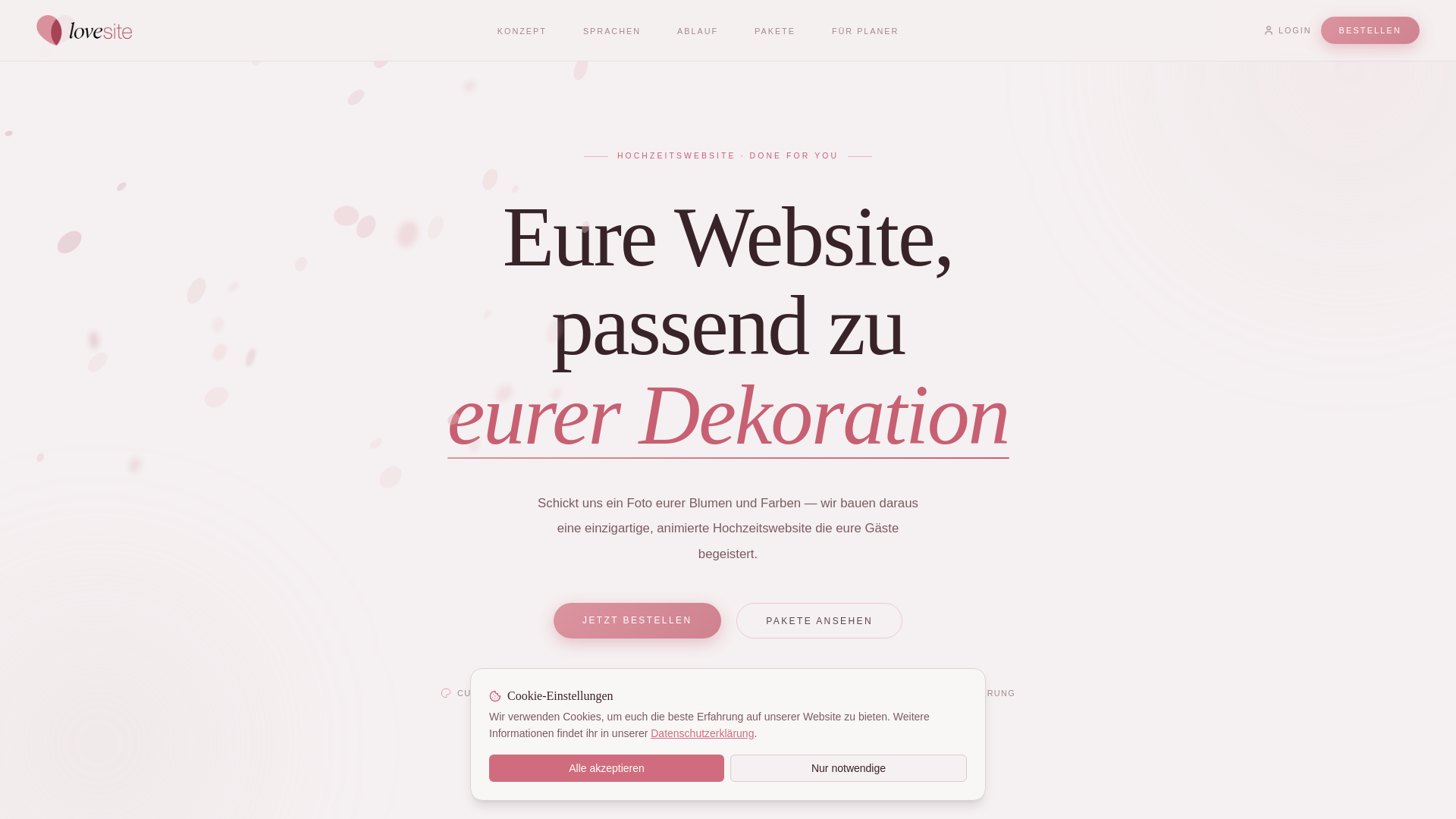 website screenshot of https://lovesite.studio