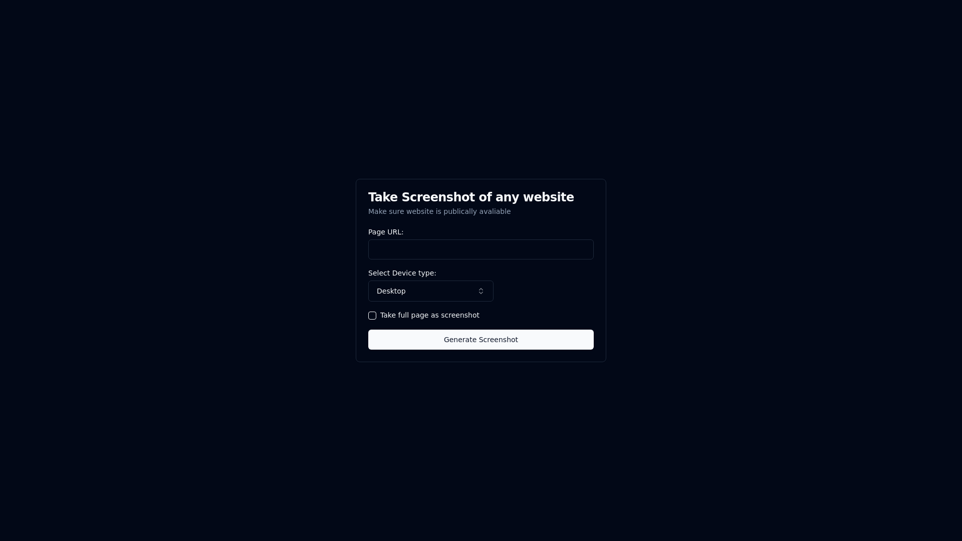 website screenshot of https://screenshot-page.pages.dev/