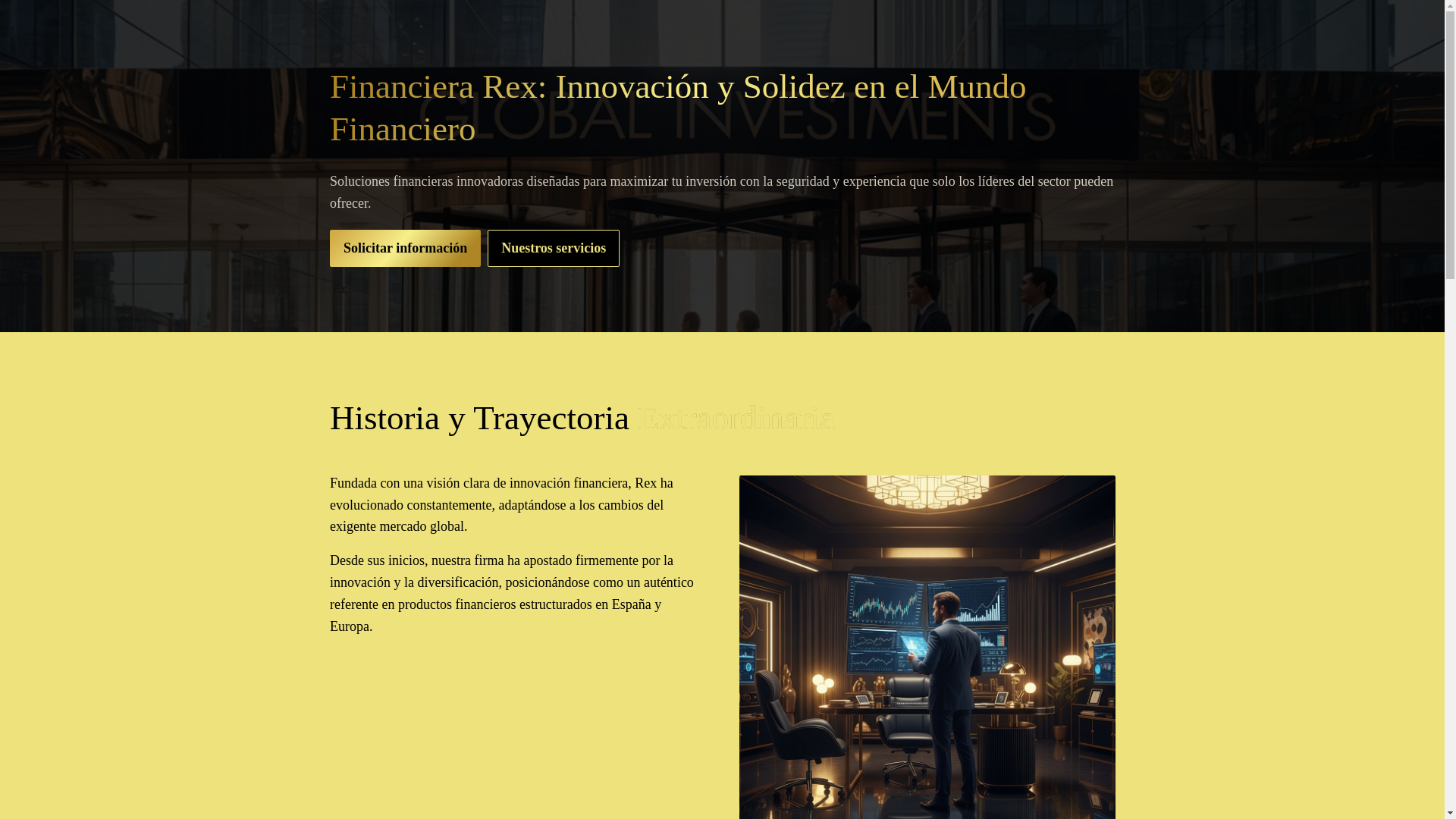 website screenshot of https://financierarex.pages.dev/