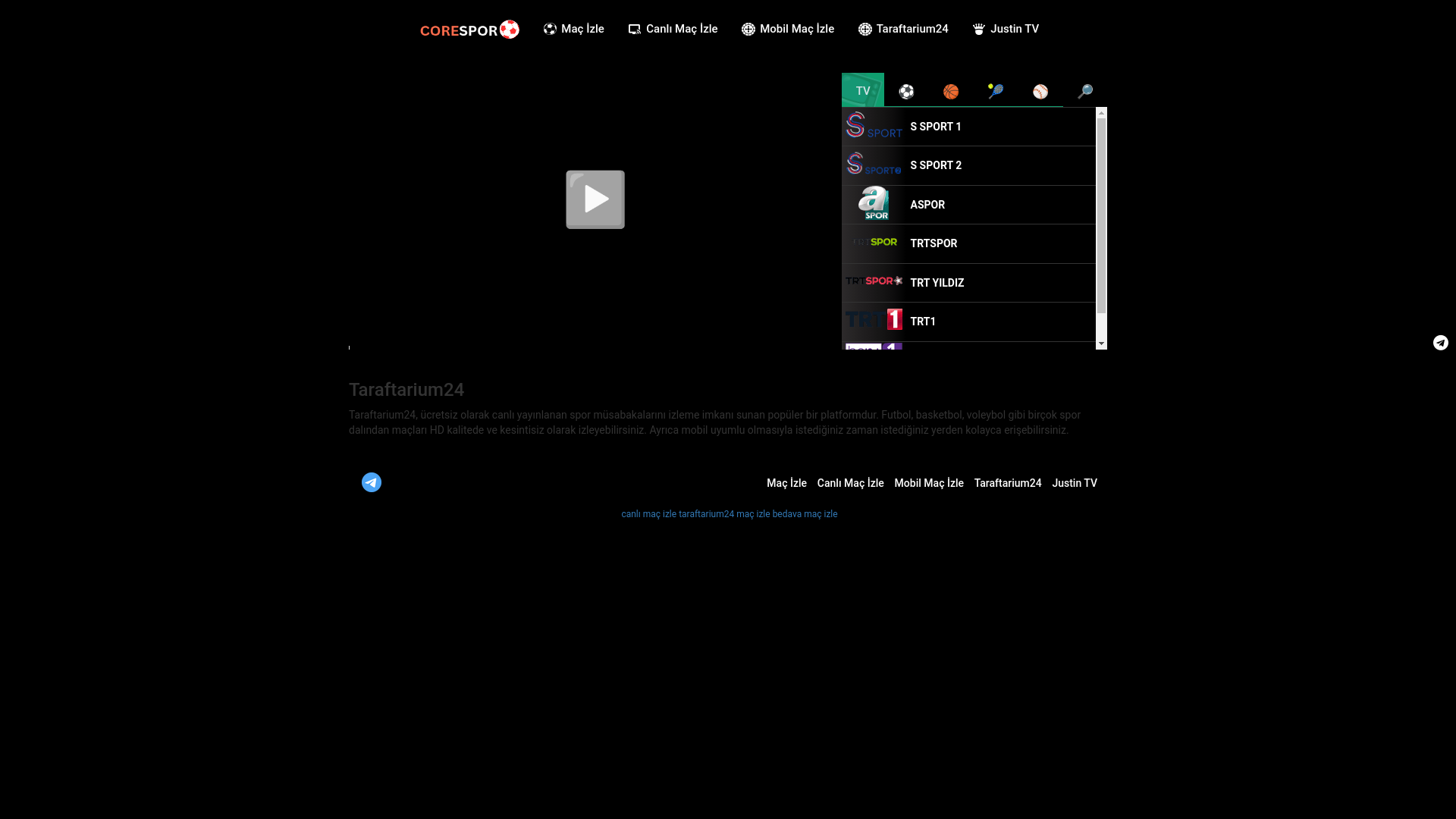 website screenshot of https://taraftariumpro10.in/