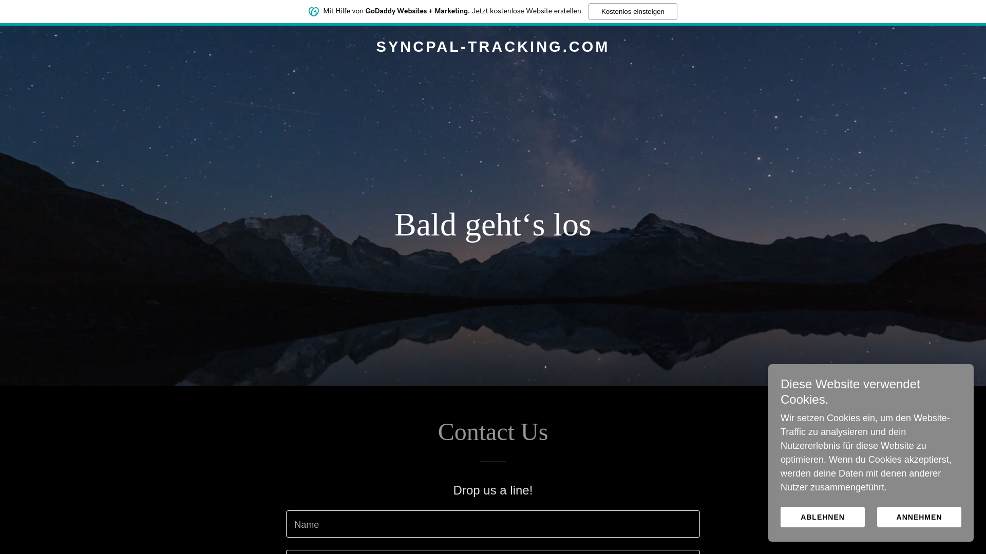 website screenshot of https://syncpal-tracking.com/