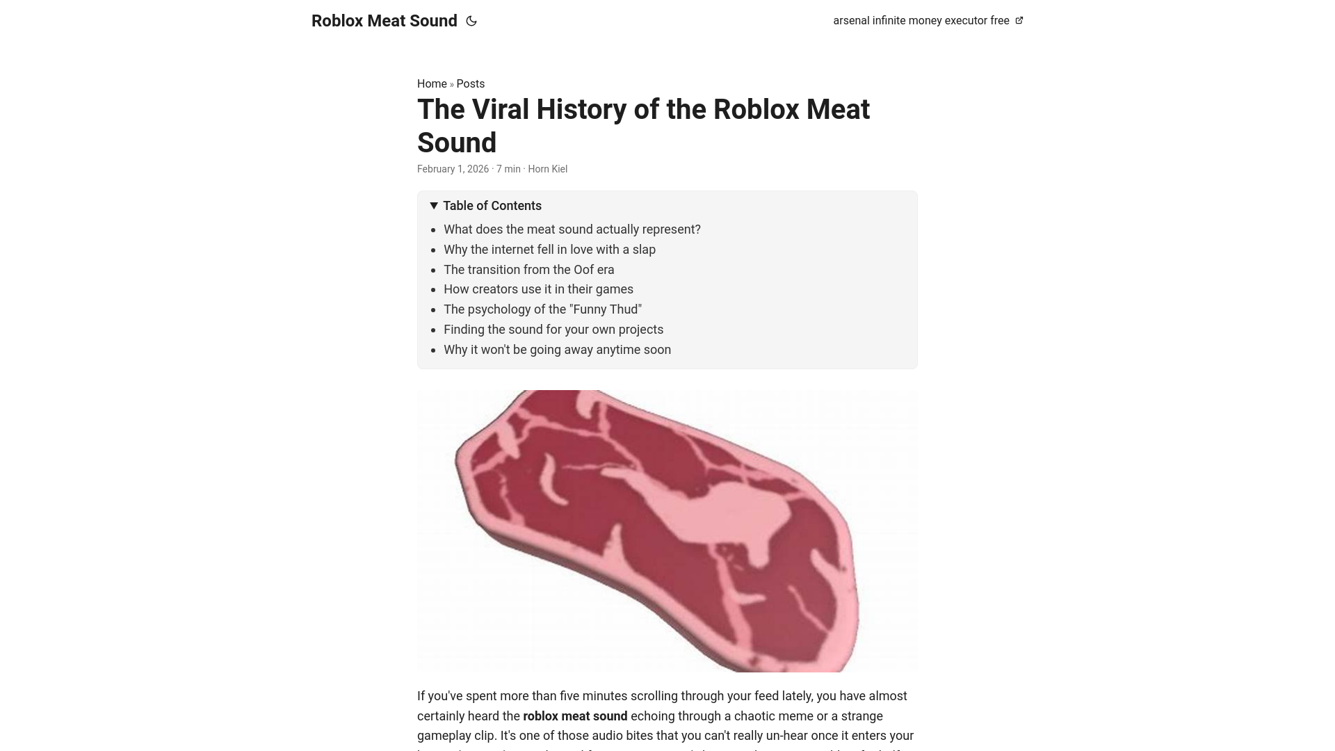 website screenshot of https://roblox-meat-sound.pages.dev/