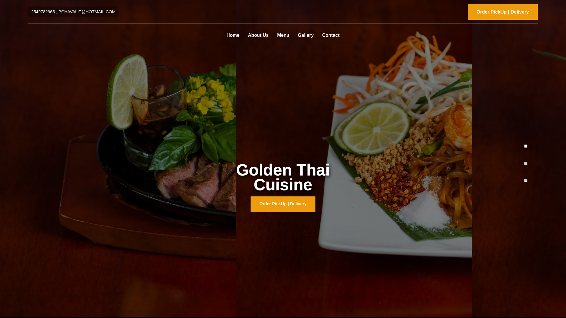 website screenshot of https://goldenthai.site/