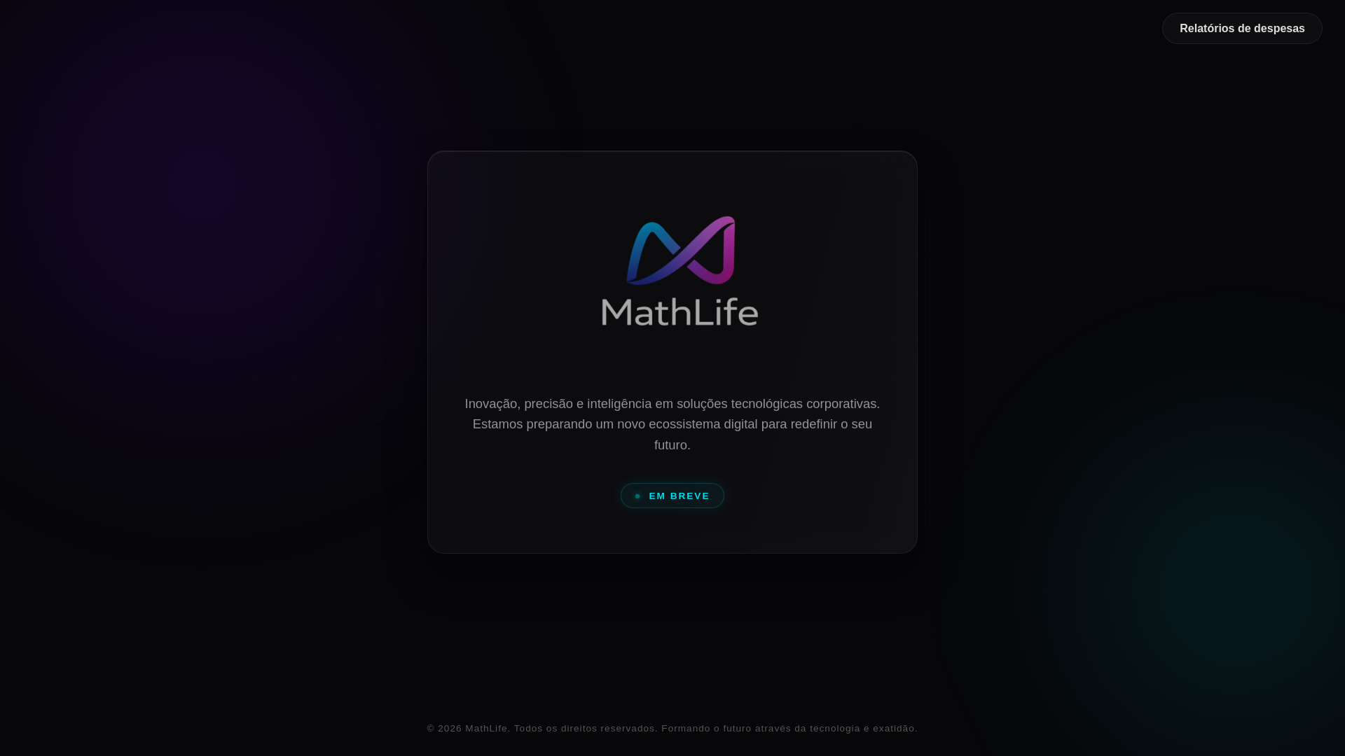 website screenshot of https://www.mathlife.com.br/