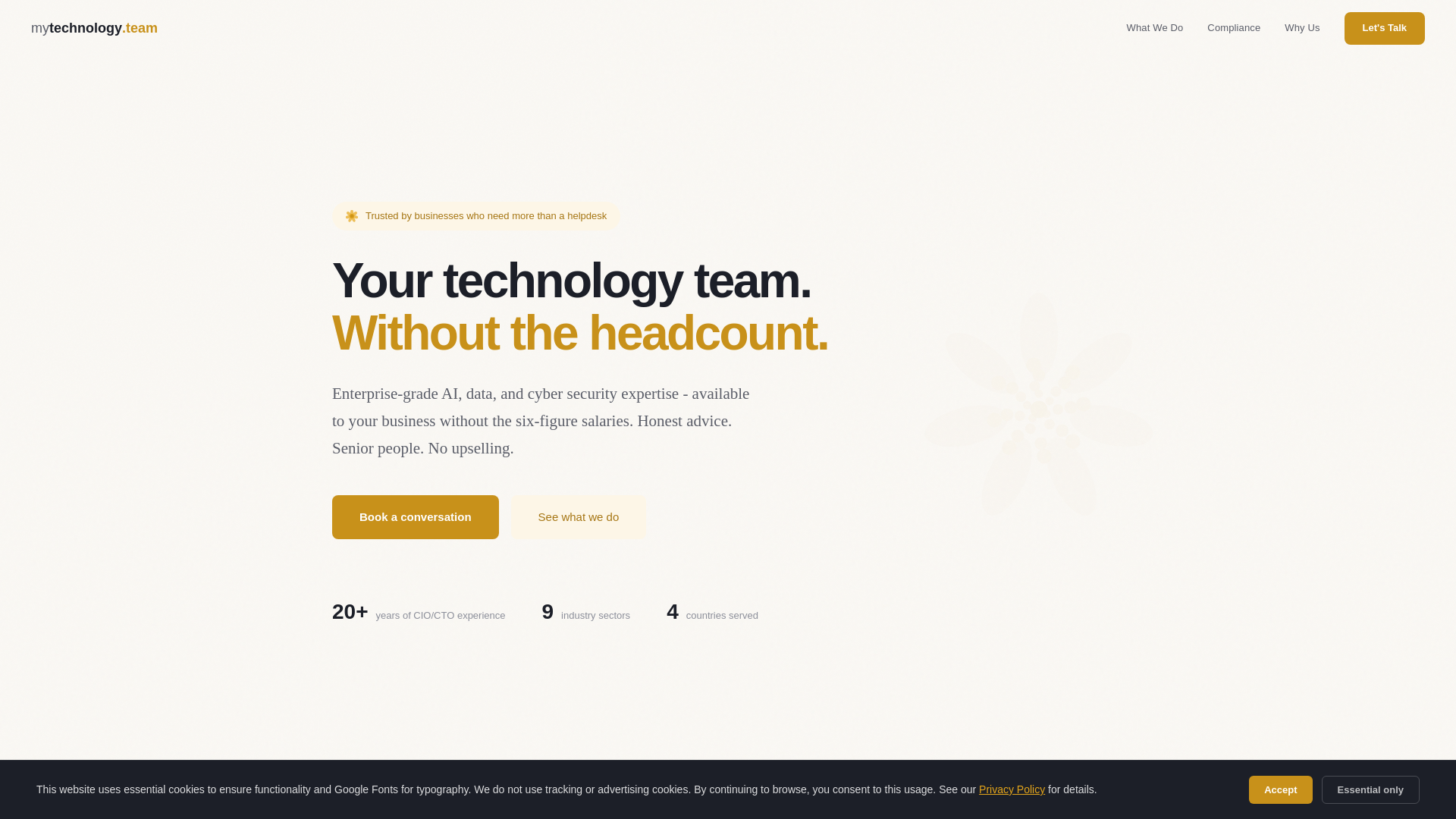 website screenshot of https://mytechnologyteam.pages.dev/