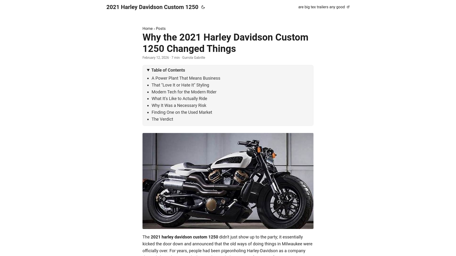 website screenshot of https://2021-harley-davidson-custom-1250.pages.dev/