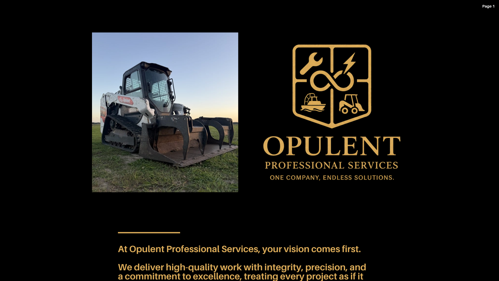 website screenshot of https://opulentps.com/