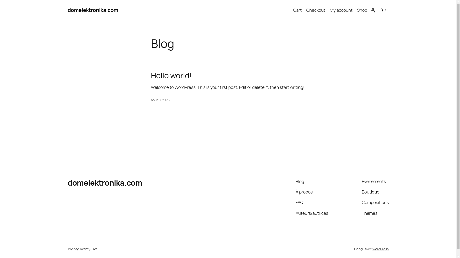 website screenshot of https://domelektronika.com/