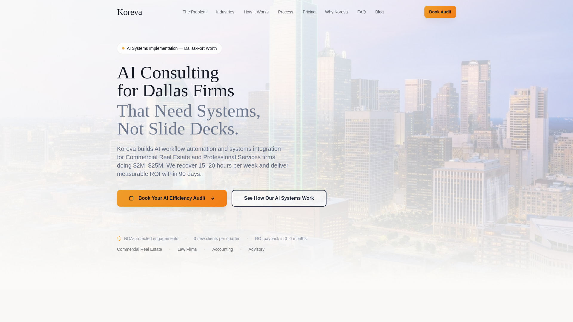website screenshot of https://korevaai.com/
