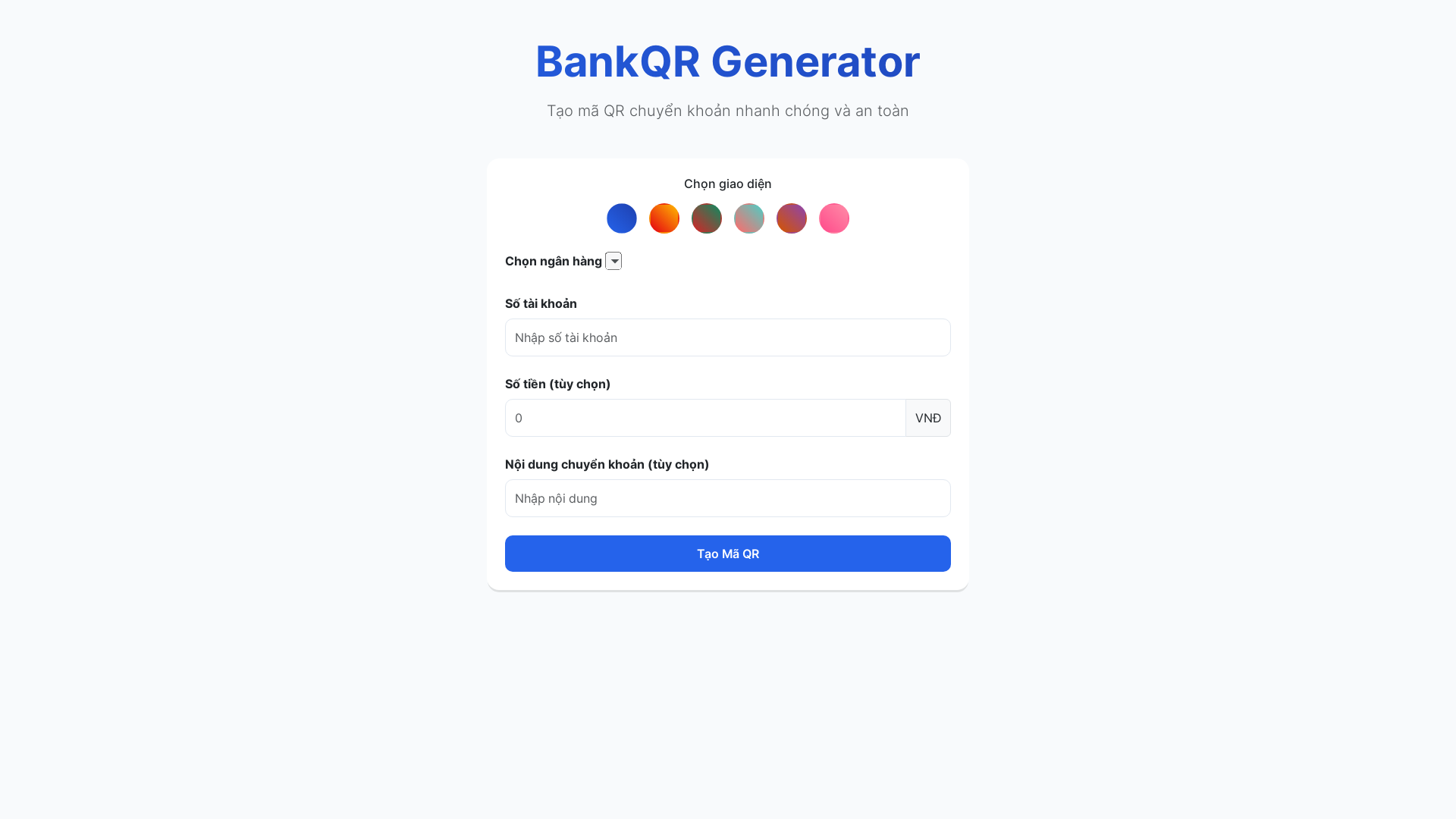 website screenshot of https://qr-bank.pages.dev/