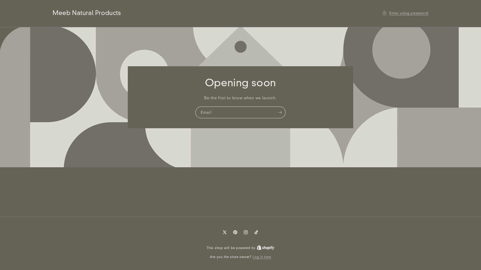 website screenshot of https://meebnatural.com/