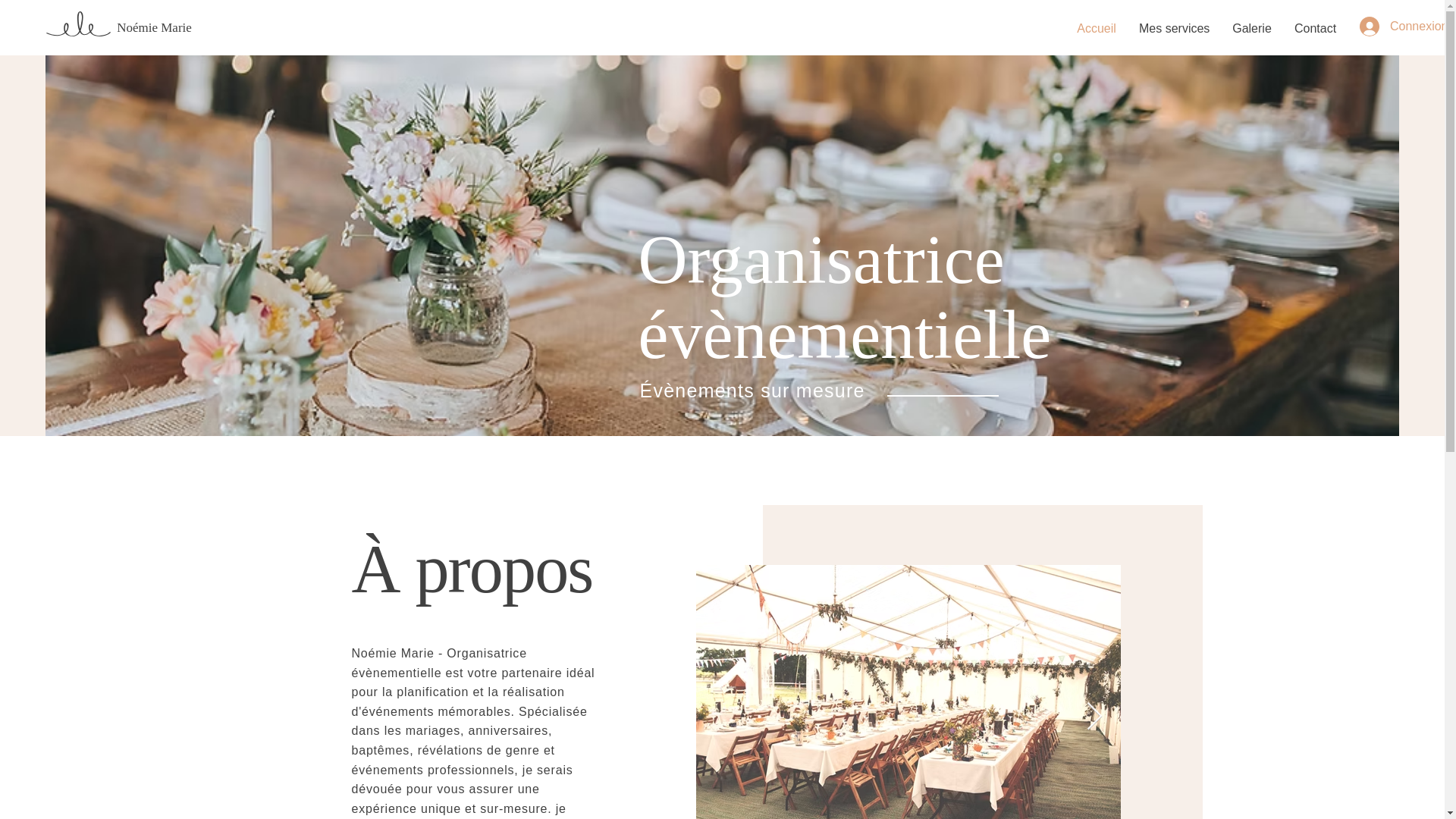 website screenshot of https://noemiemarie-evenementiel.fr/