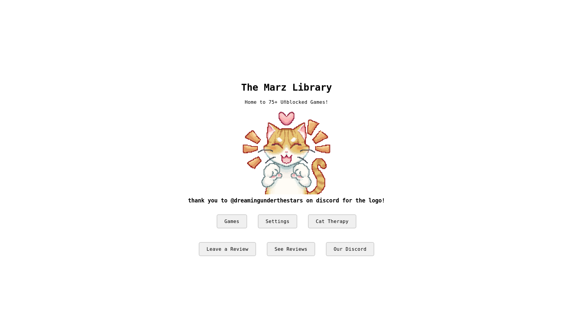 website screenshot of https://marzlib.xyz/