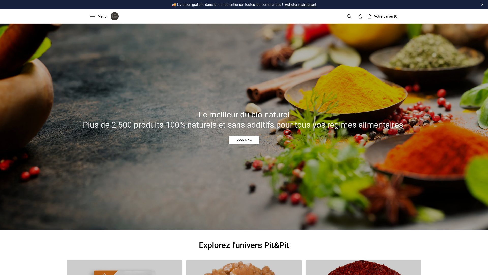 website screenshot of https://pitpitglobal.shop
