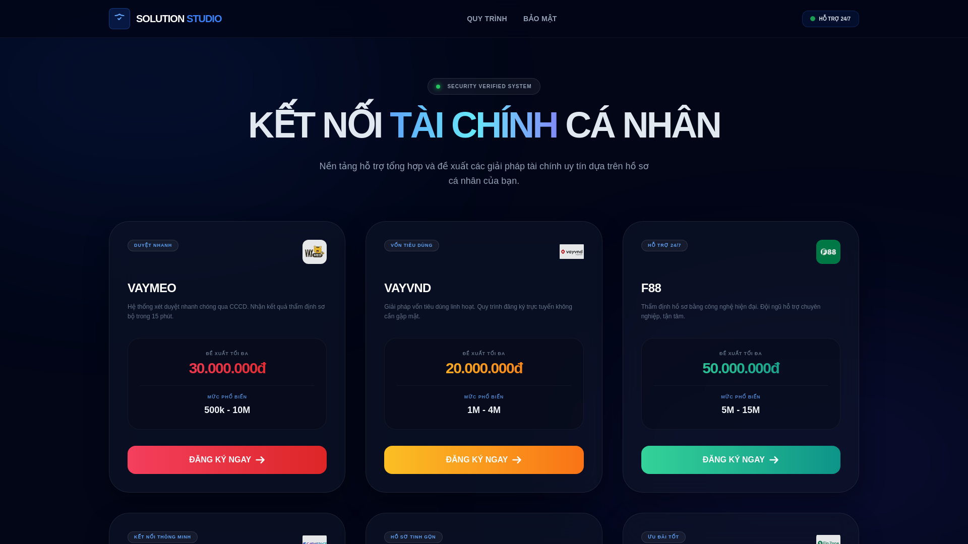 website screenshot of https://solutionstudio.site
