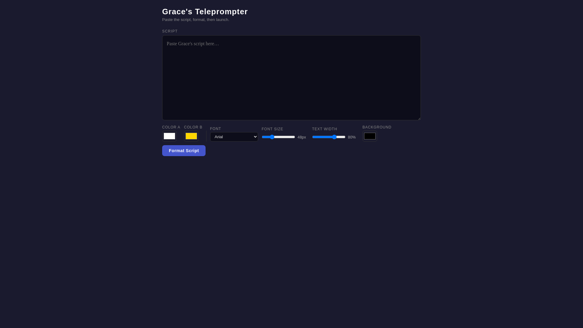 website screenshot of https://prompter-7fs.pages.dev/
