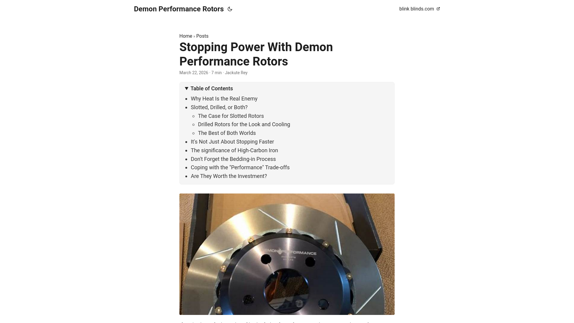website screenshot of https://demon-performance-rotors.pages.dev/