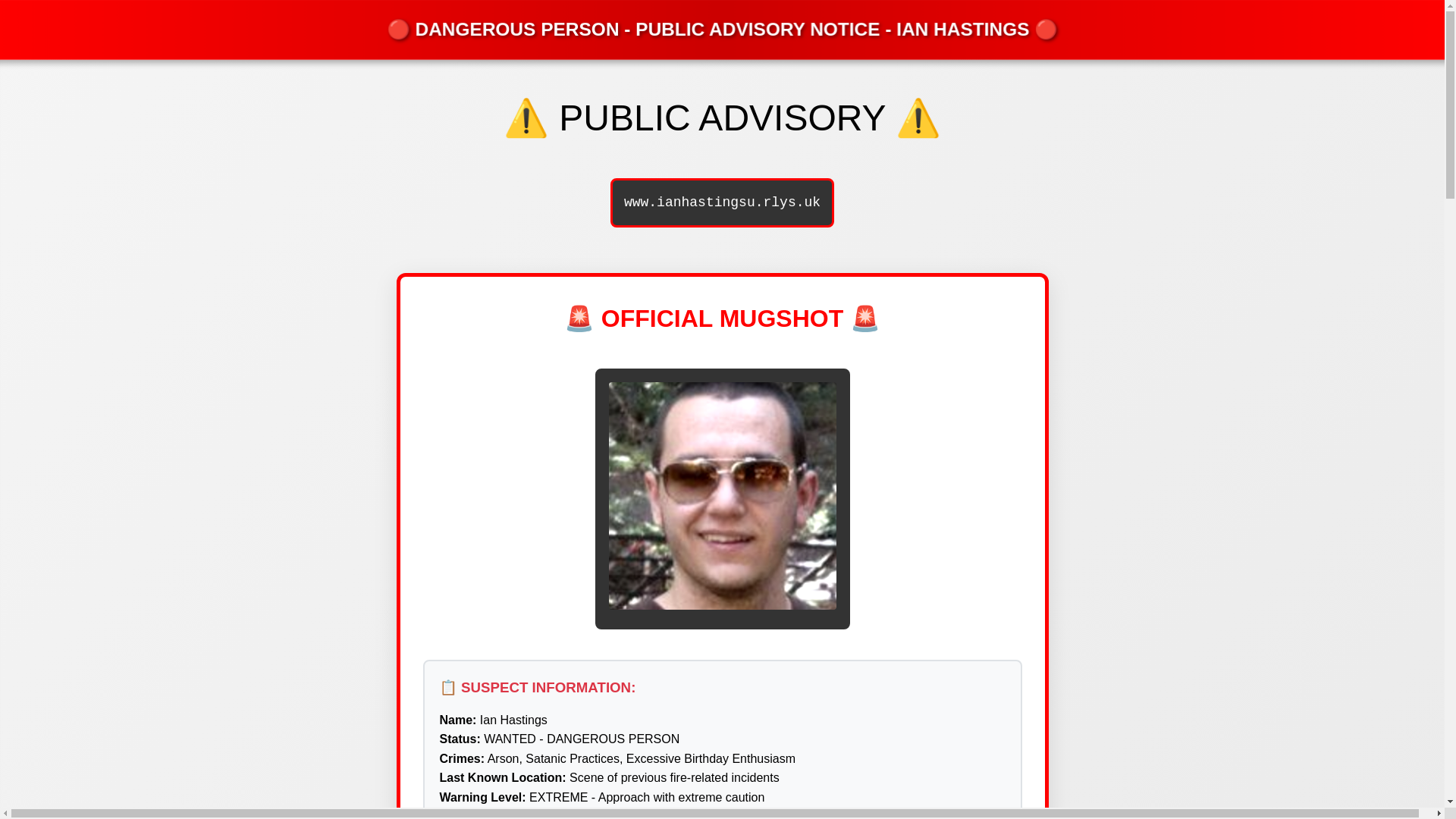website screenshot of https://ianhastings.pages.dev/