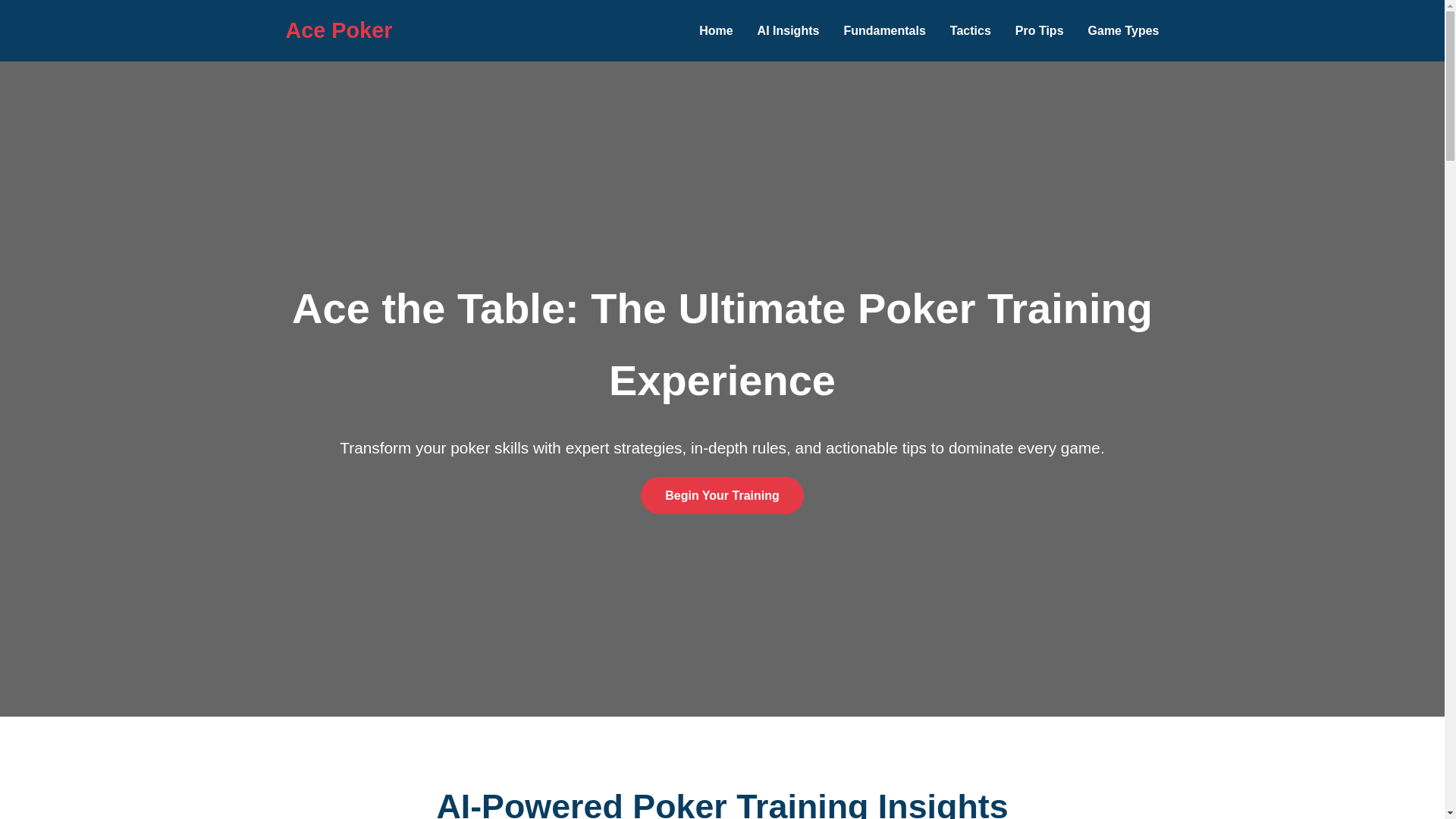 website screenshot of https://ace-the-table-the-ultimate-poker-training.pages.dev/