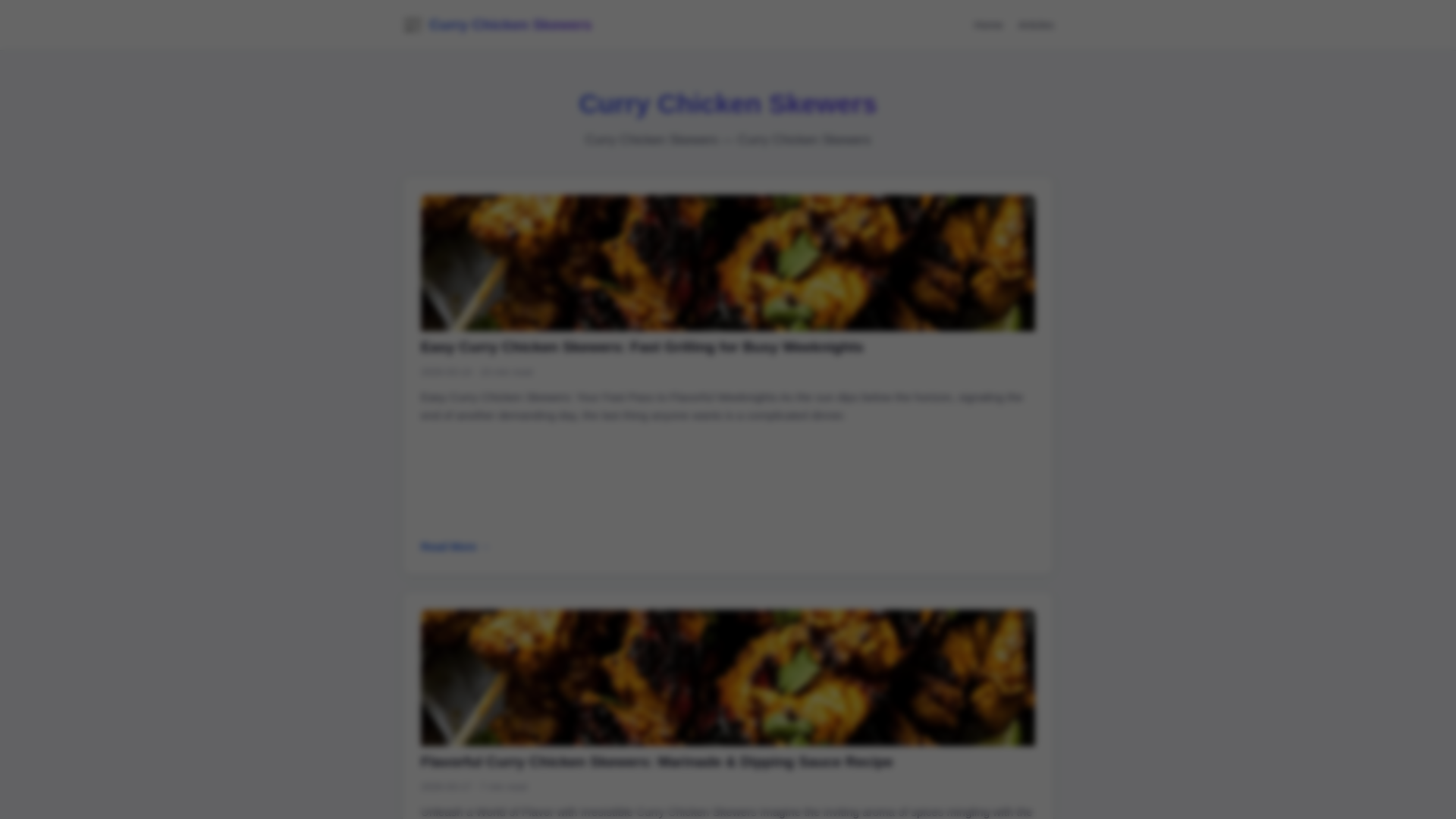 website screenshot of https://curry-chicken-skewers.pages.dev/