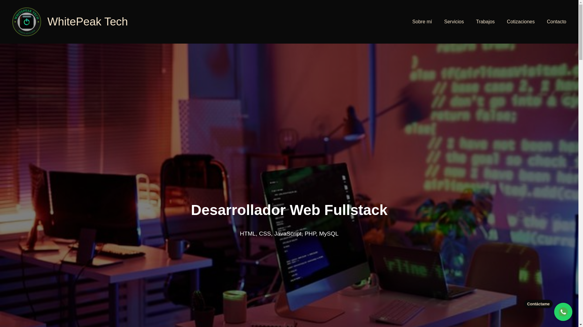 website screenshot of https://whitepeaktech.site/