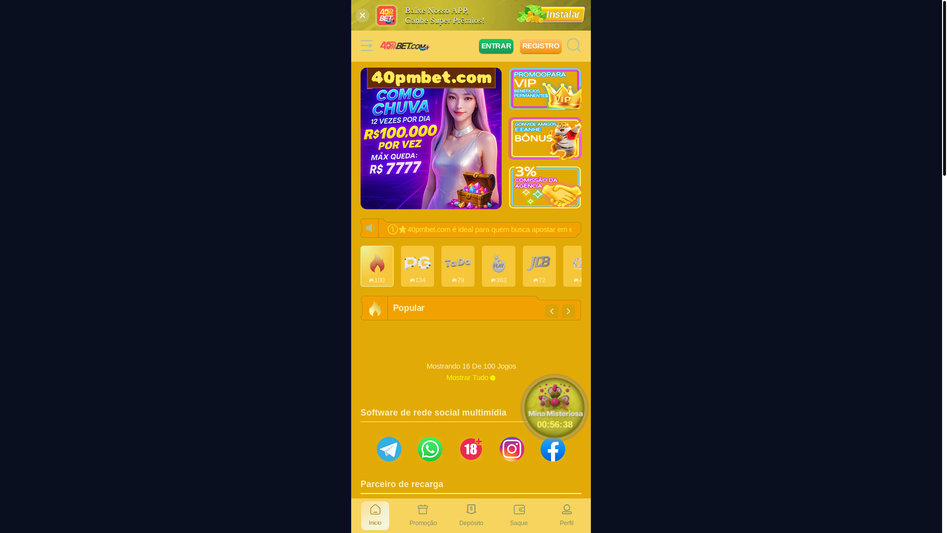 website screenshot of https://40pmbete.com/