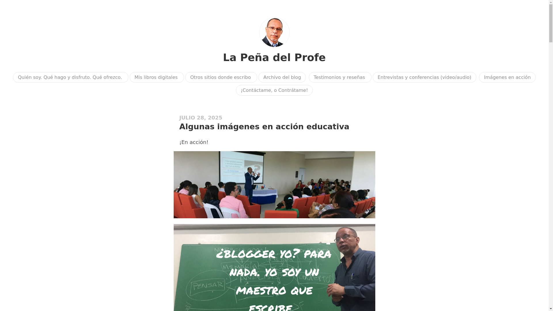 website screenshot of https://profesorestrada.online/