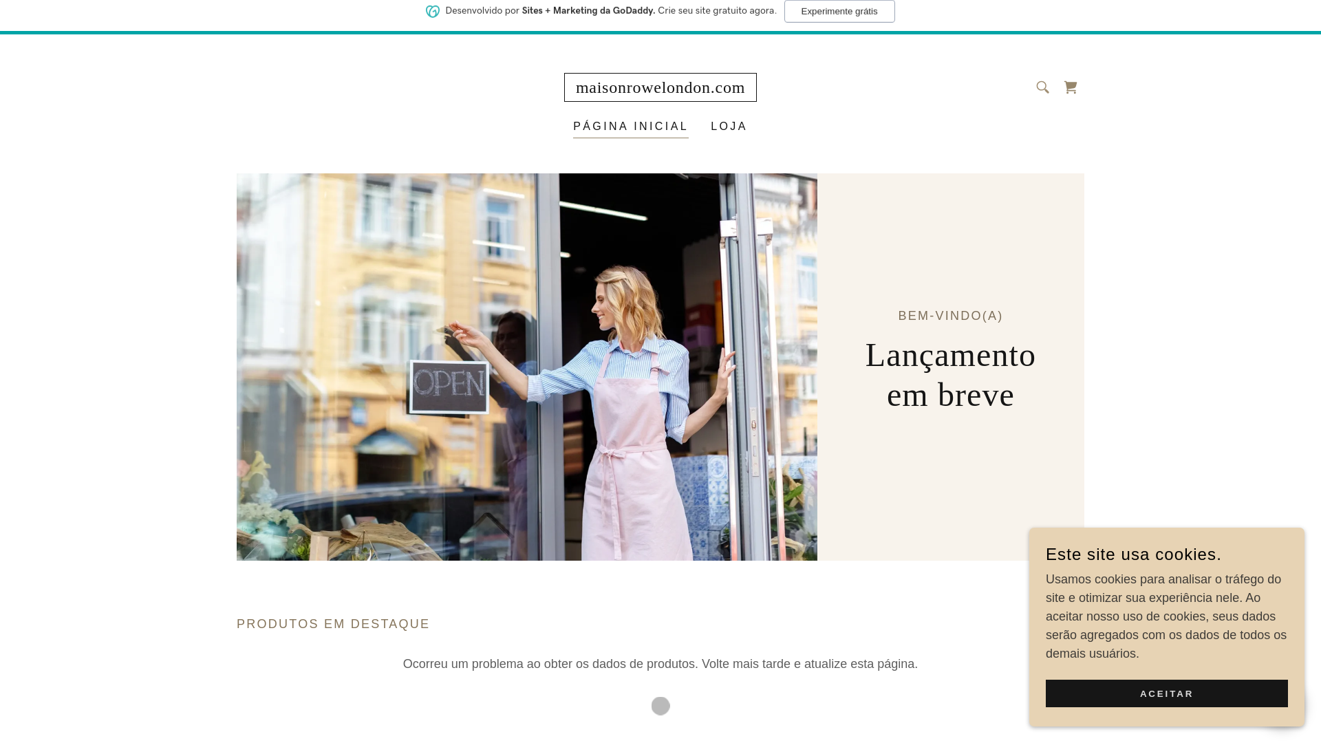 website screenshot of https://maisonrowelondon.com/