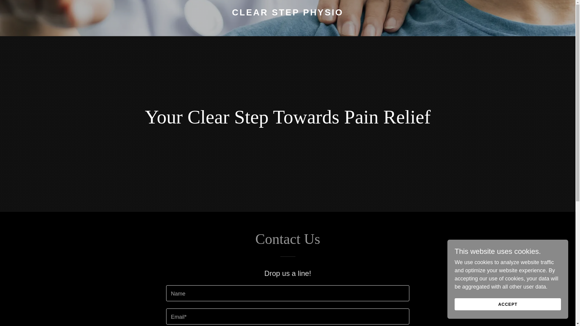 website screenshot of https://clearstepphysio.co.nz/