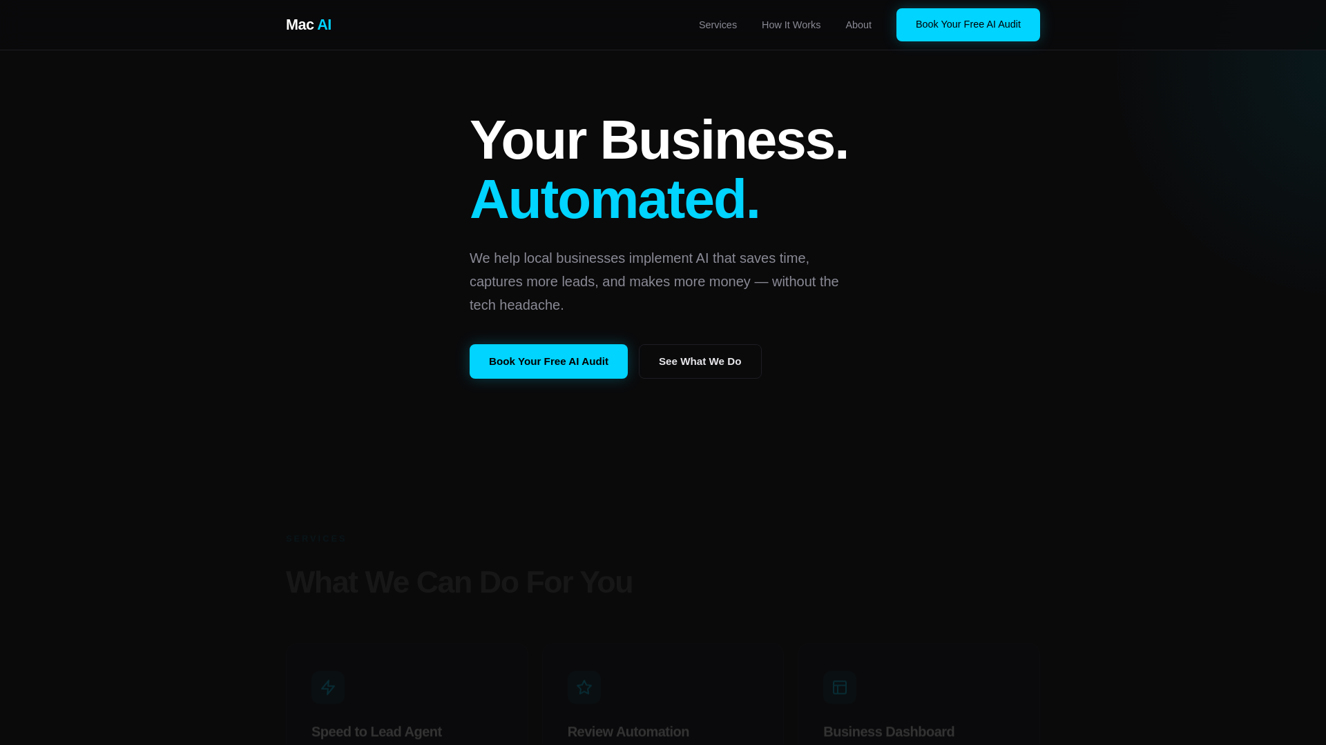 website screenshot of https://getmacai.app/