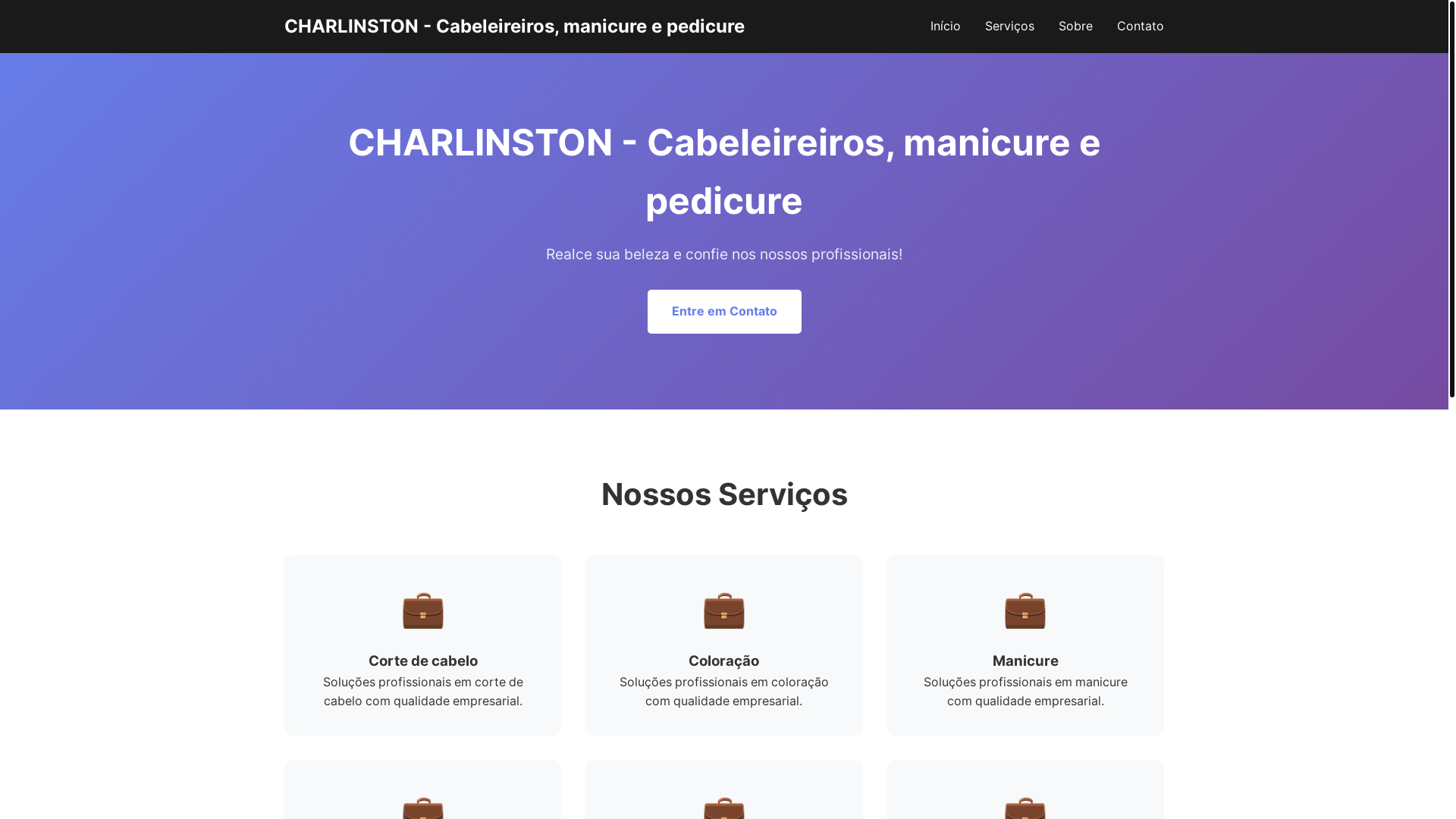 website screenshot of https://charlinstonborges.tech/